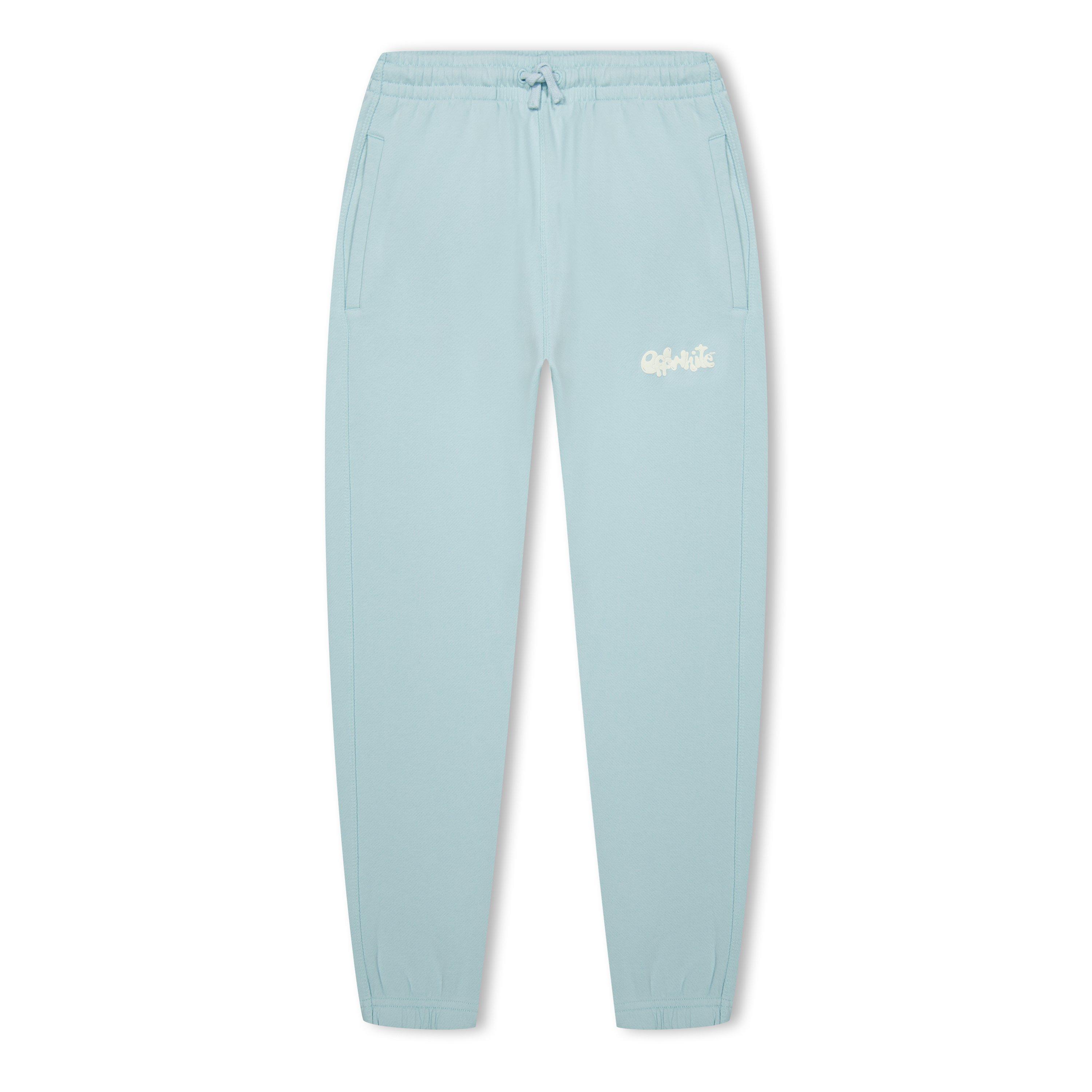 Blue Wht 4003 - Off White - Kids' Fluid Tapered Fit Joggers - 1