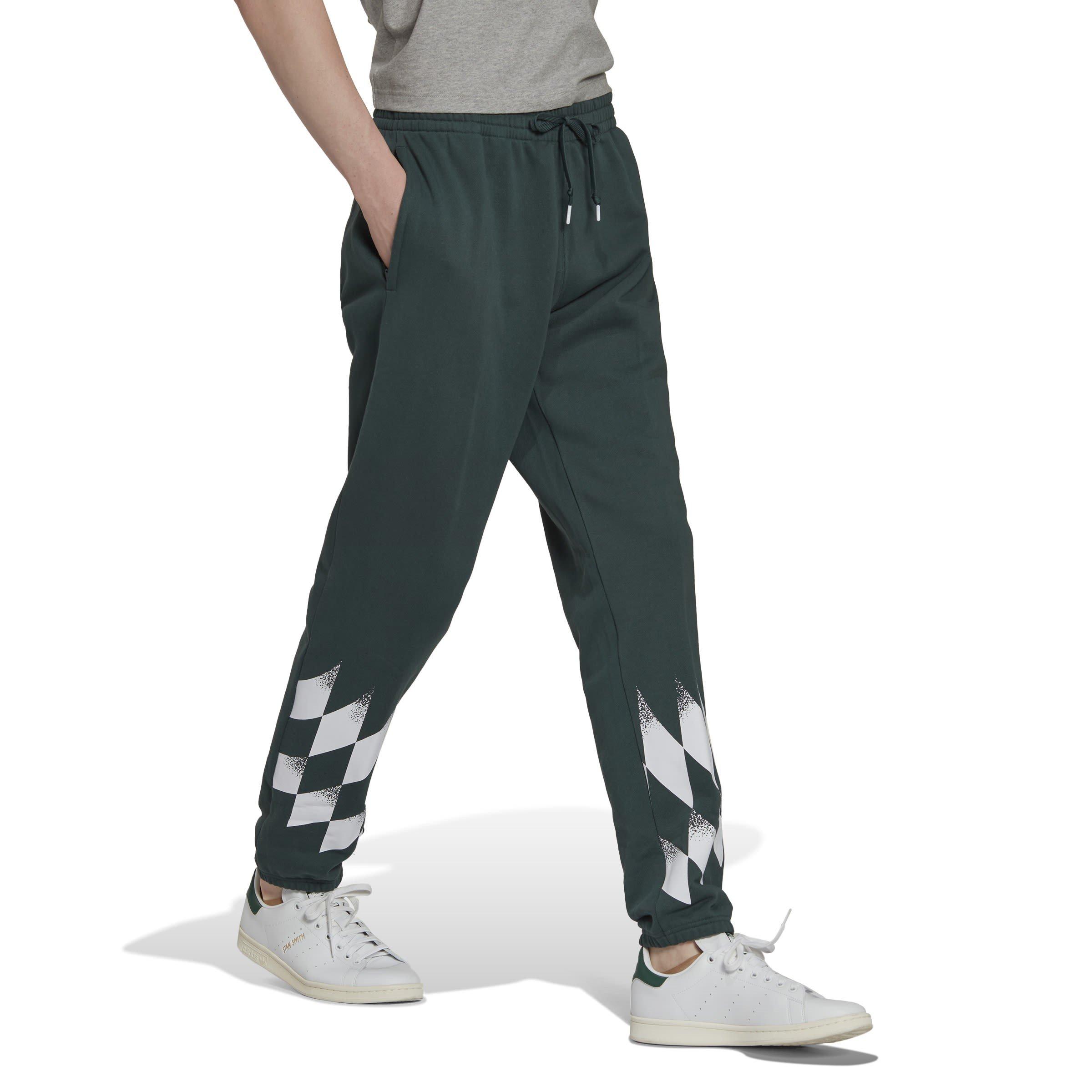 Green - adidas Originals - Men's Closed Hem Fleece Jogging Bottoms - 4