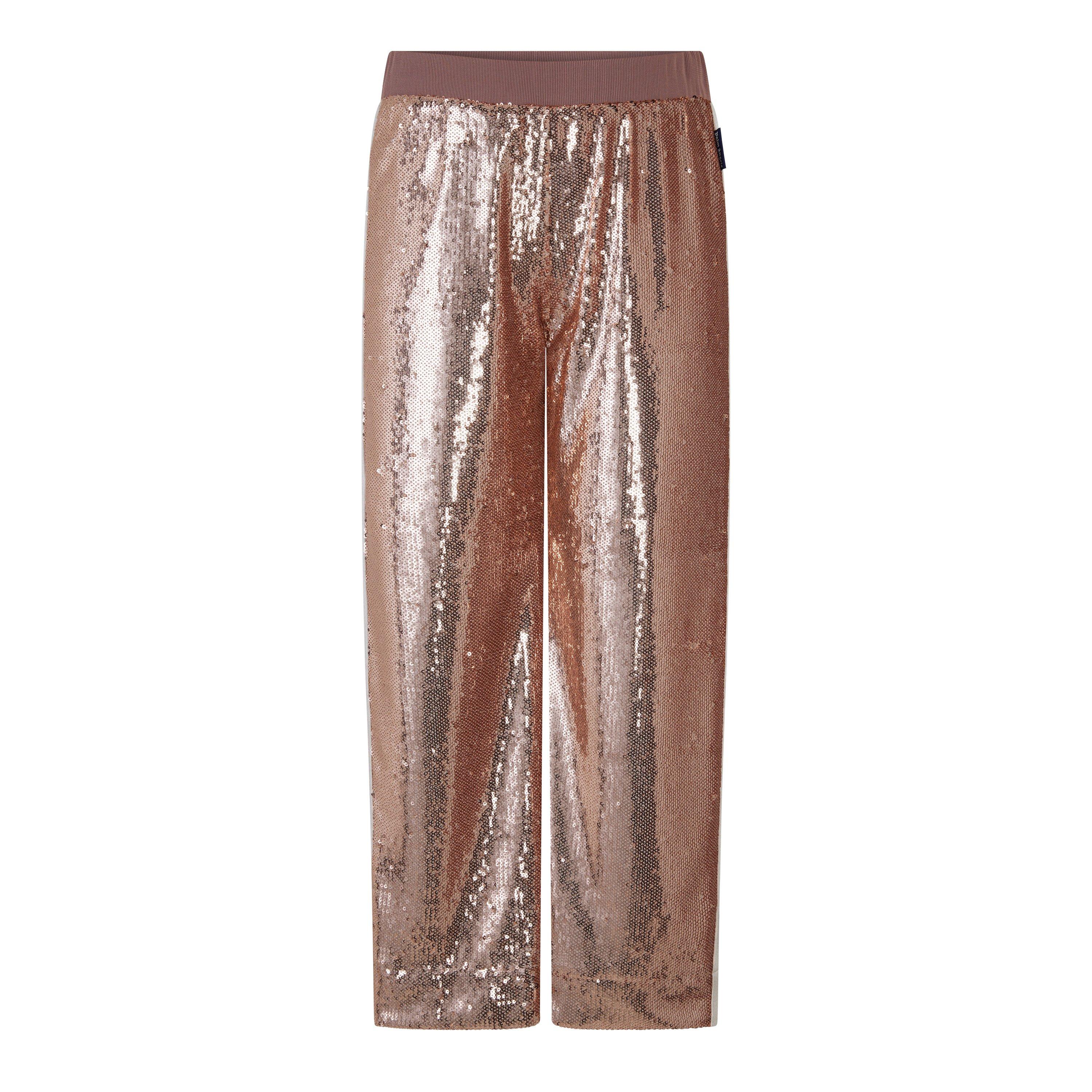 Brown 17400 - Palm Angels - Unisex Kids' Sequin Open Hem Fleece Joggers - 1
