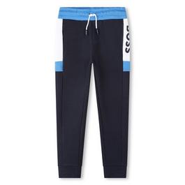 Boss Colour-Block Logo Jogging Bottoms Juniors