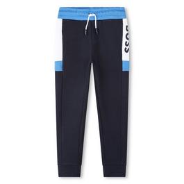 Boss Colour Block Logo Jogging Bottoms Juniors