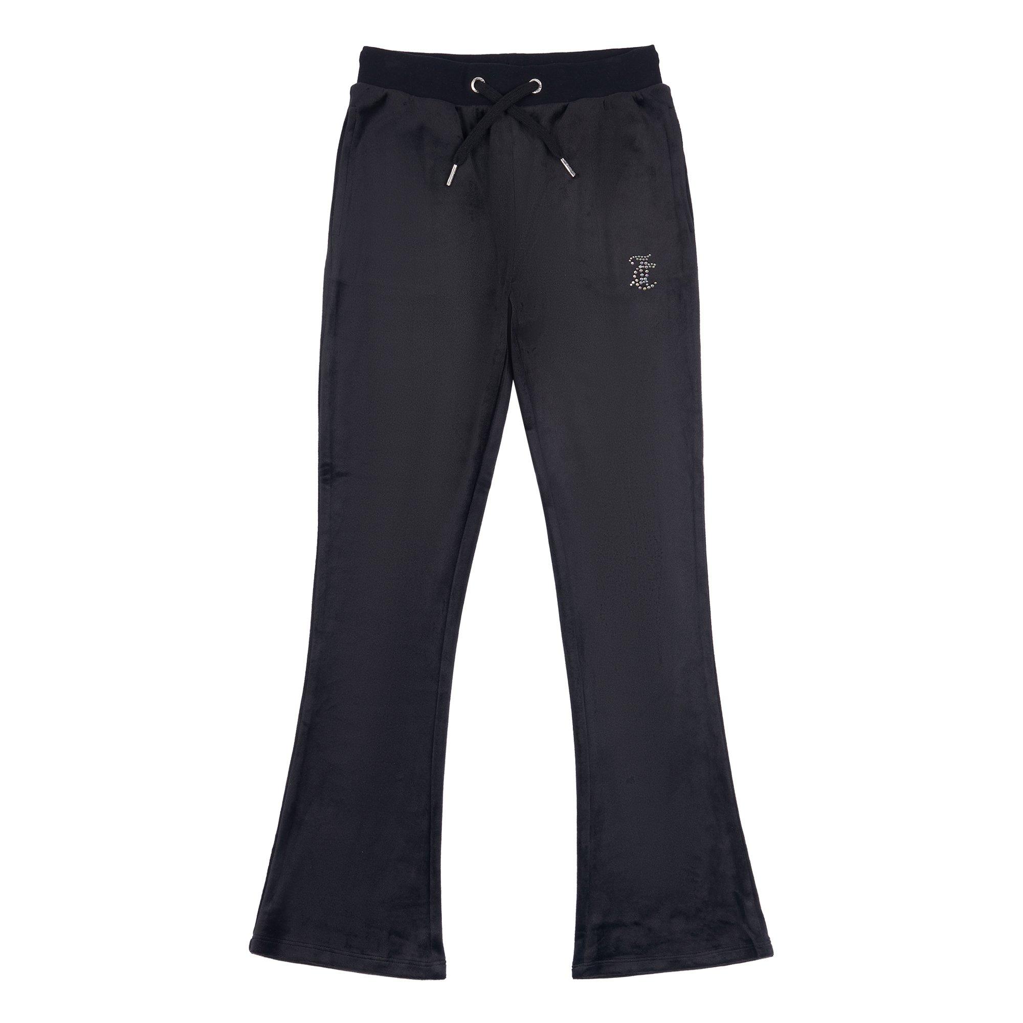 Black 102 - Juicy Couture - Stretch-Velour Jogging Bottoms - 1