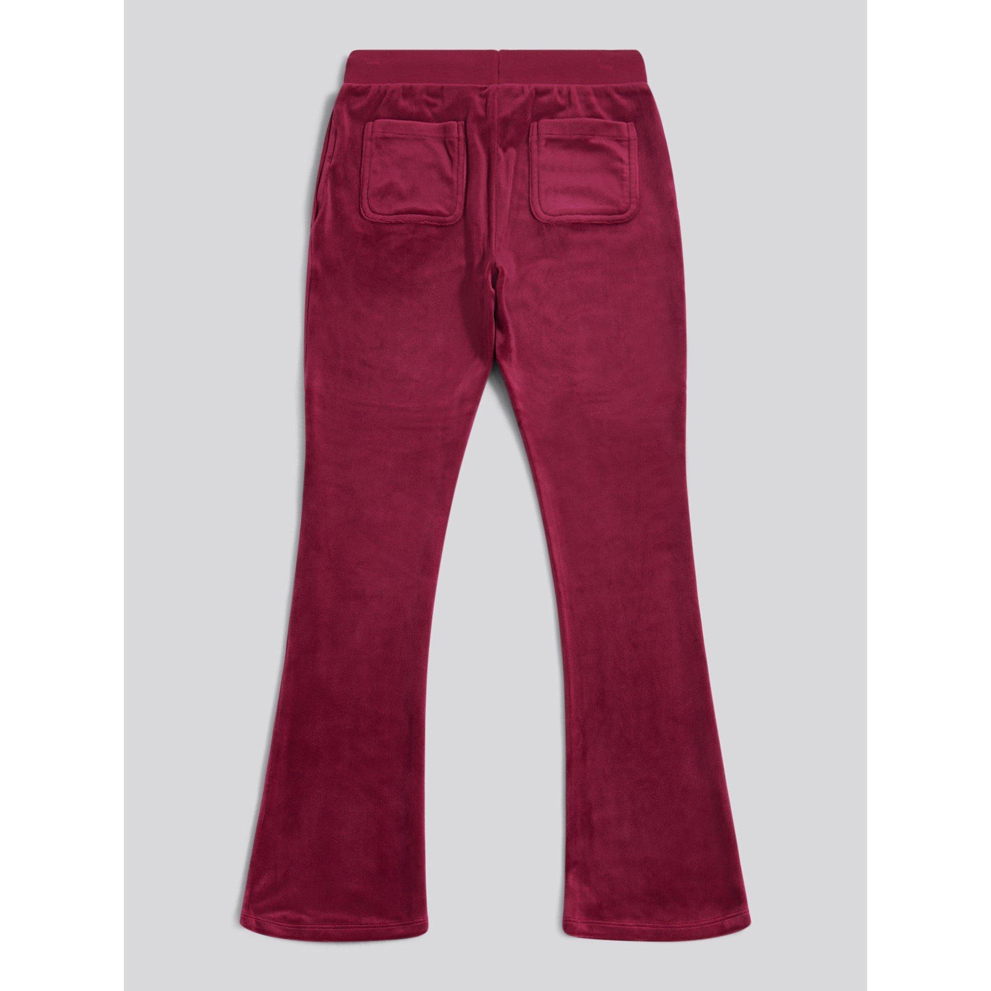 Red Plum B47 - Juicy Couture - Stretch-Velour Jogging Bottoms - 2