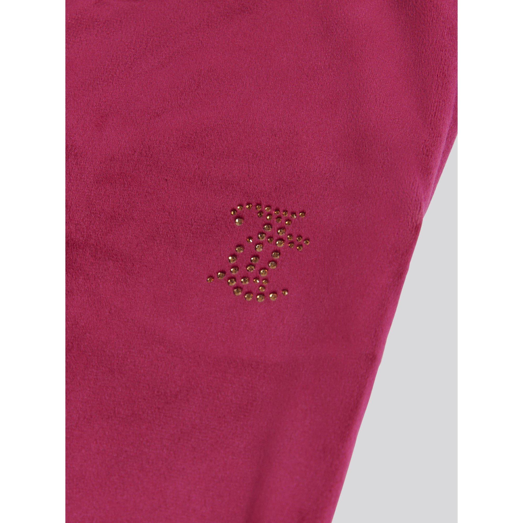 Red Plum B47 - Juicy Couture - Stretch-Velour Jogging Bottoms - 3