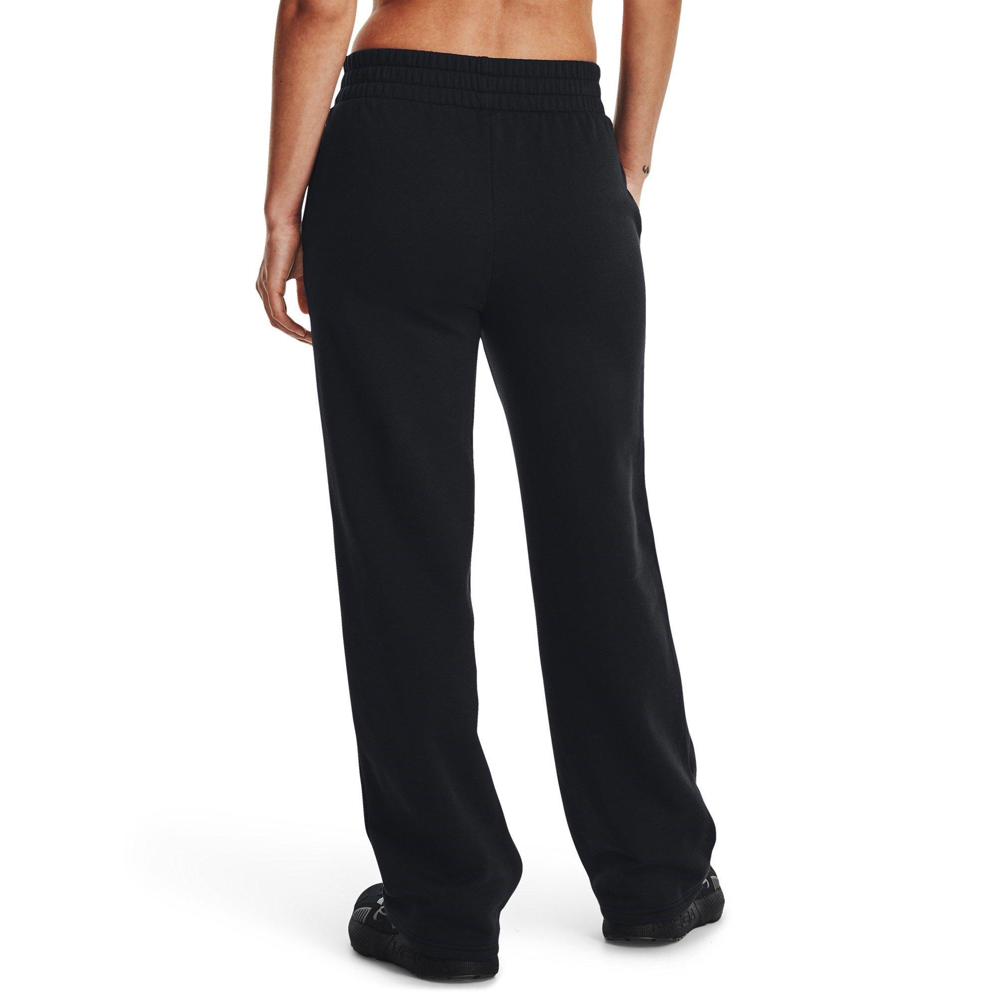 Black/White - Under Armour - Rival Fleece Jogging Bottoms Womens - 3