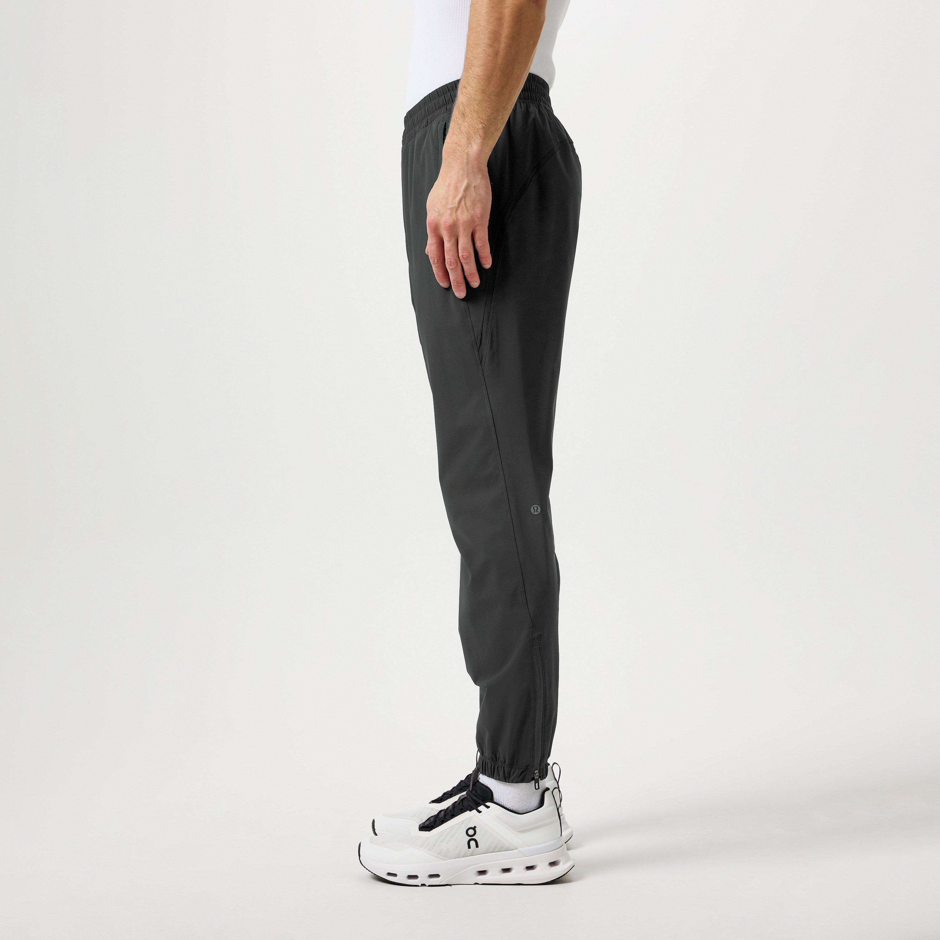 Black - Lululemon - Men's Pace Breaker Closed Hem Fleece Tapered Fit Joggers - 2