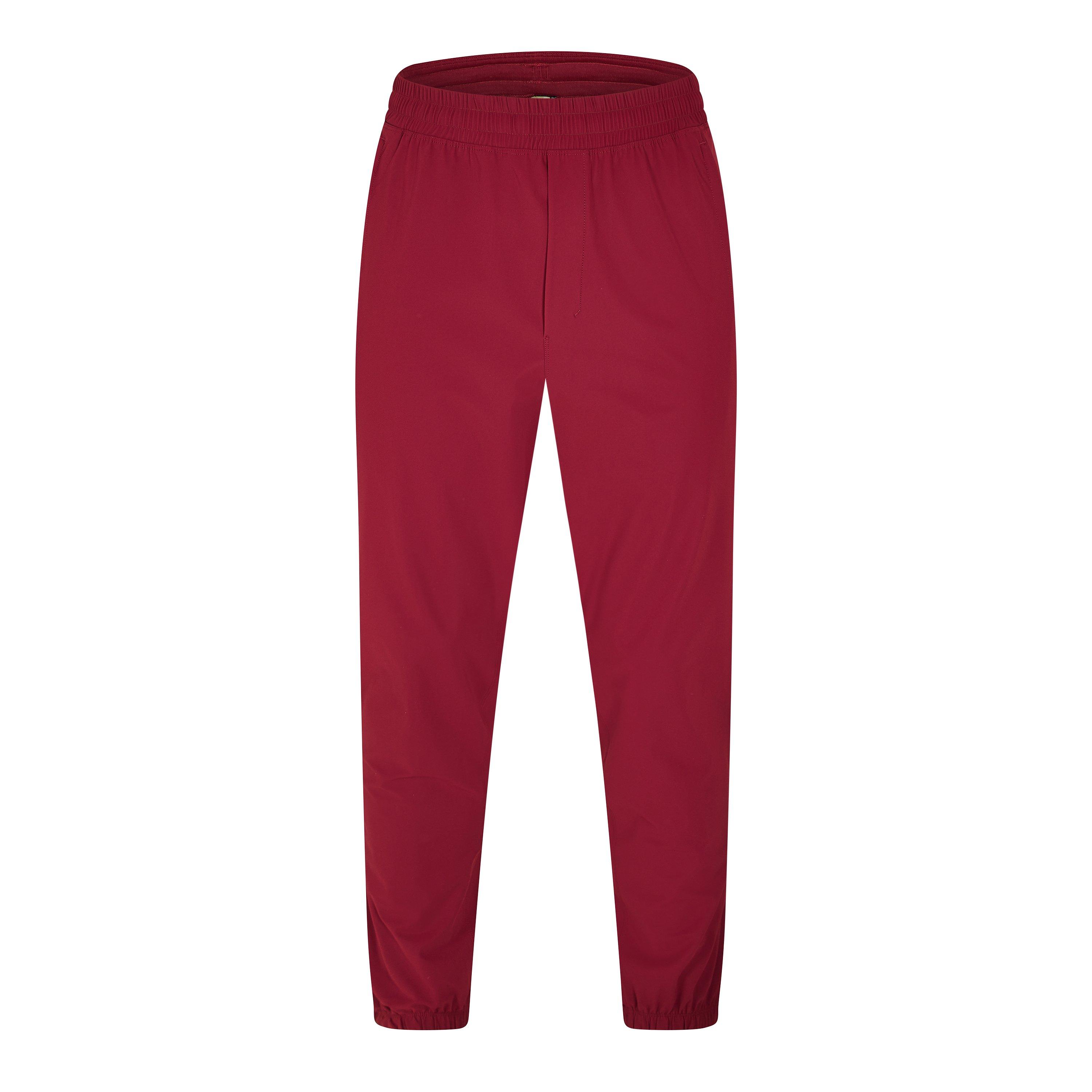 Burgundy Bay - Lululemon - Men's Pace Breaker Closed Hem Fleece Tapered Fit Joggers - 1