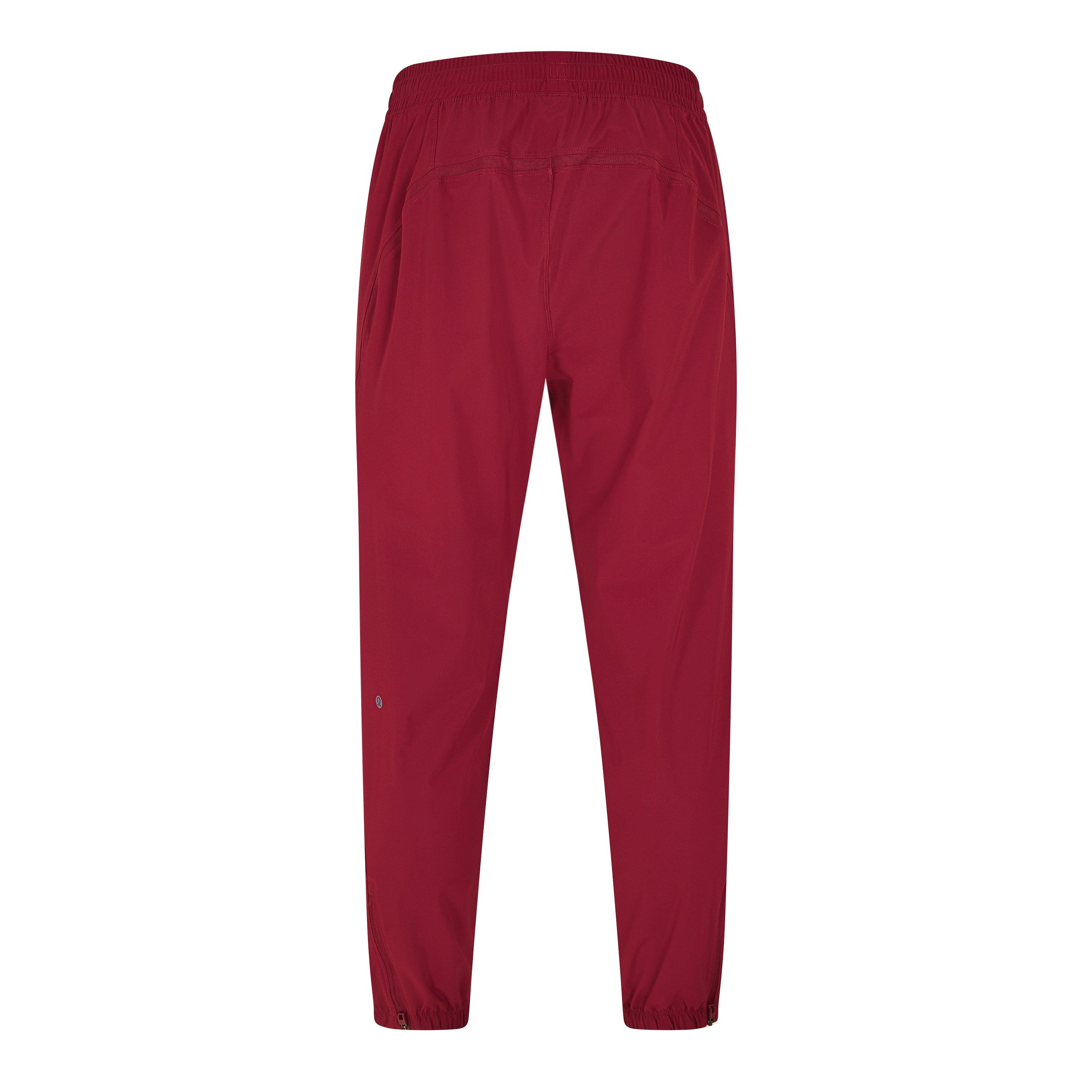 Burgundy Bay - Lululemon - Men's Pace Breaker Closed Hem Fleece Tapered Fit Joggers - 2