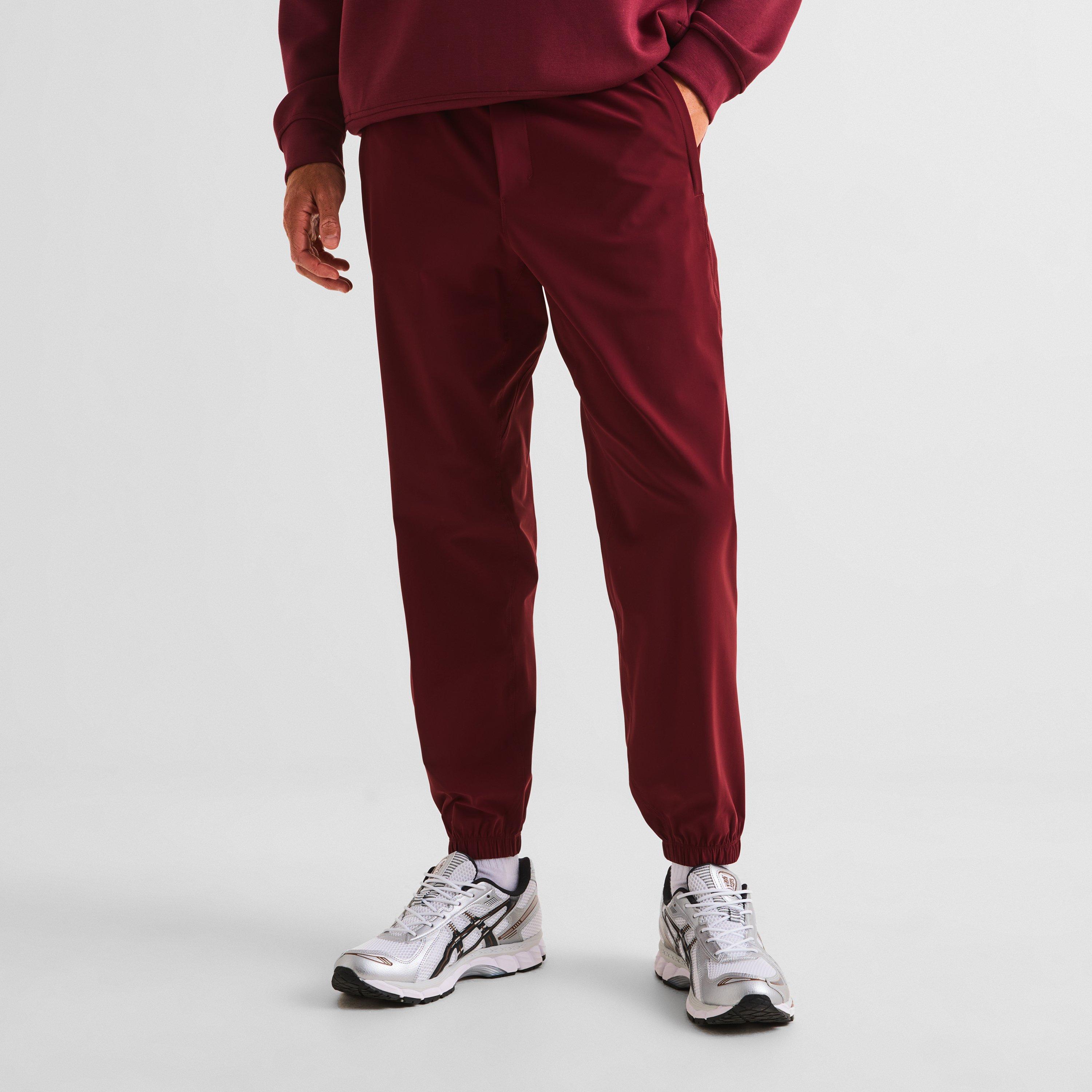Burgundy Bay - Lululemon - Men's Pace Breaker Closed Hem Fleece Tapered Fit Joggers - 3