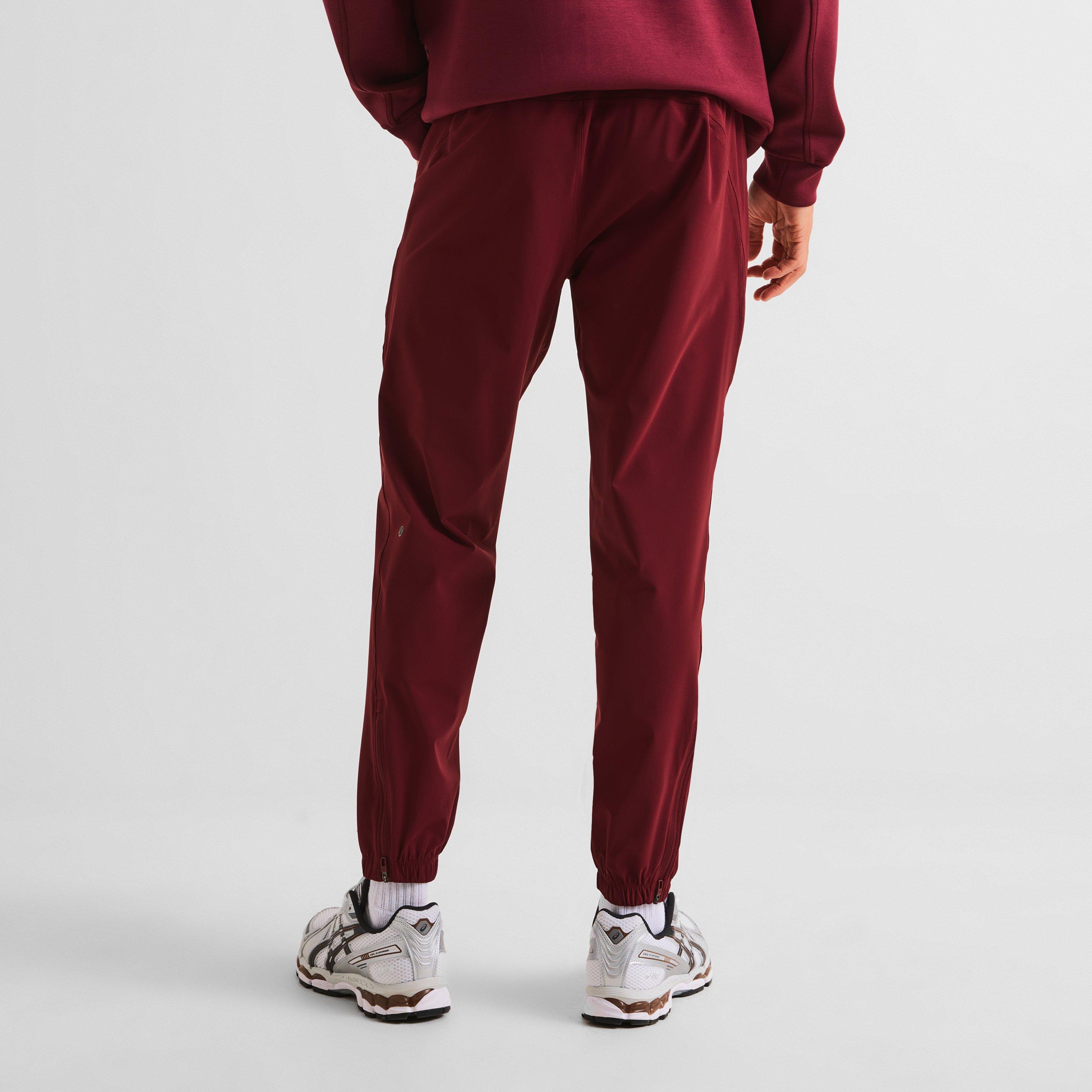 Burgundy Bay - Lululemon - Men's Pace Breaker Closed Hem Fleece Tapered Fit Joggers - 4