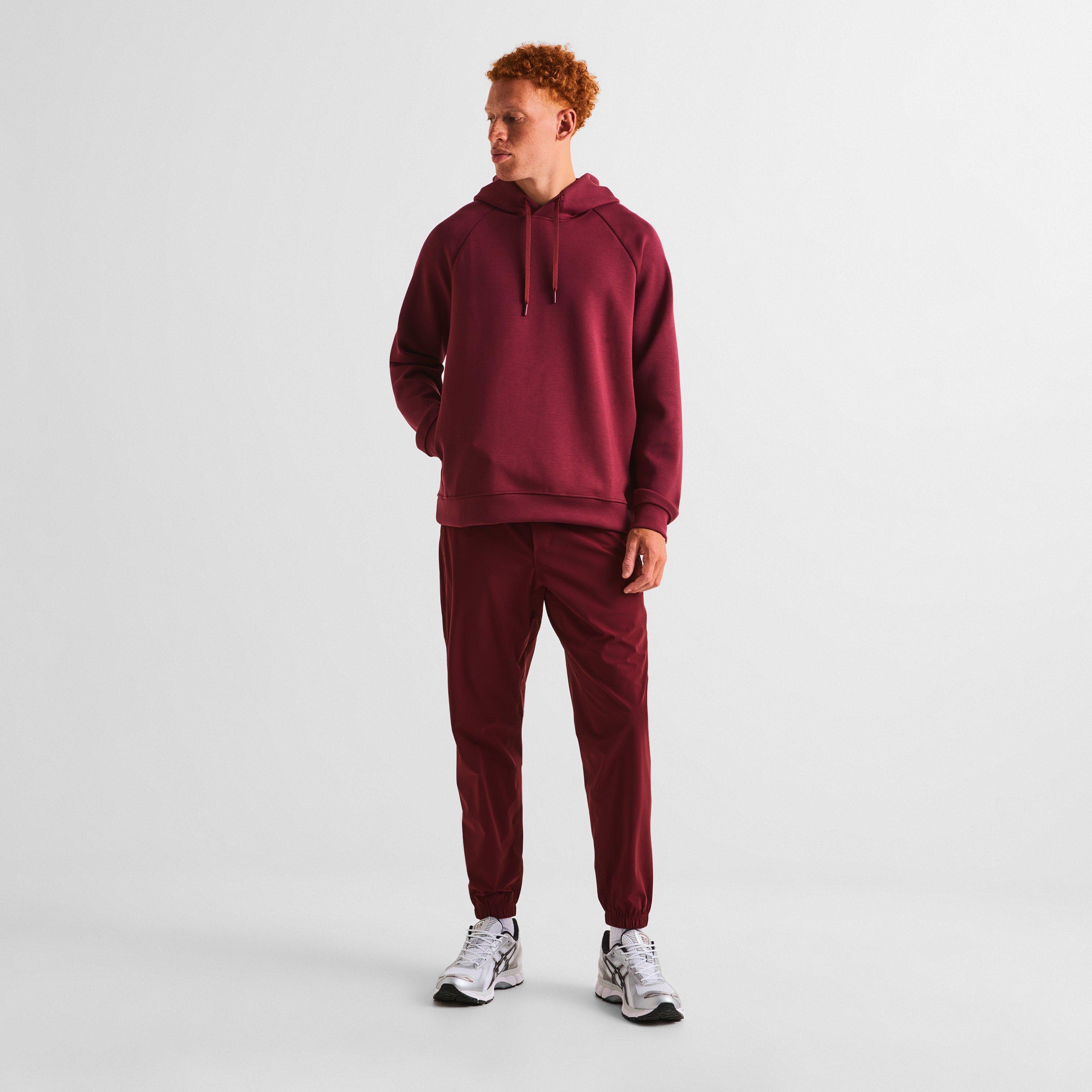 Burgundy Bay - Lululemon - Men's Pace Breaker Closed Hem Fleece Tapered Fit Joggers - 6