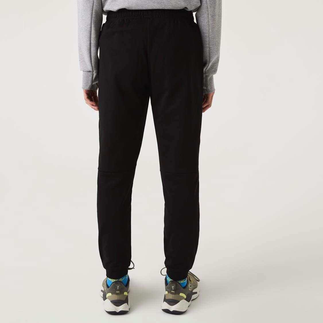 Noir - Lacoste - Men's Closed Hem Jersey Joggers - 2