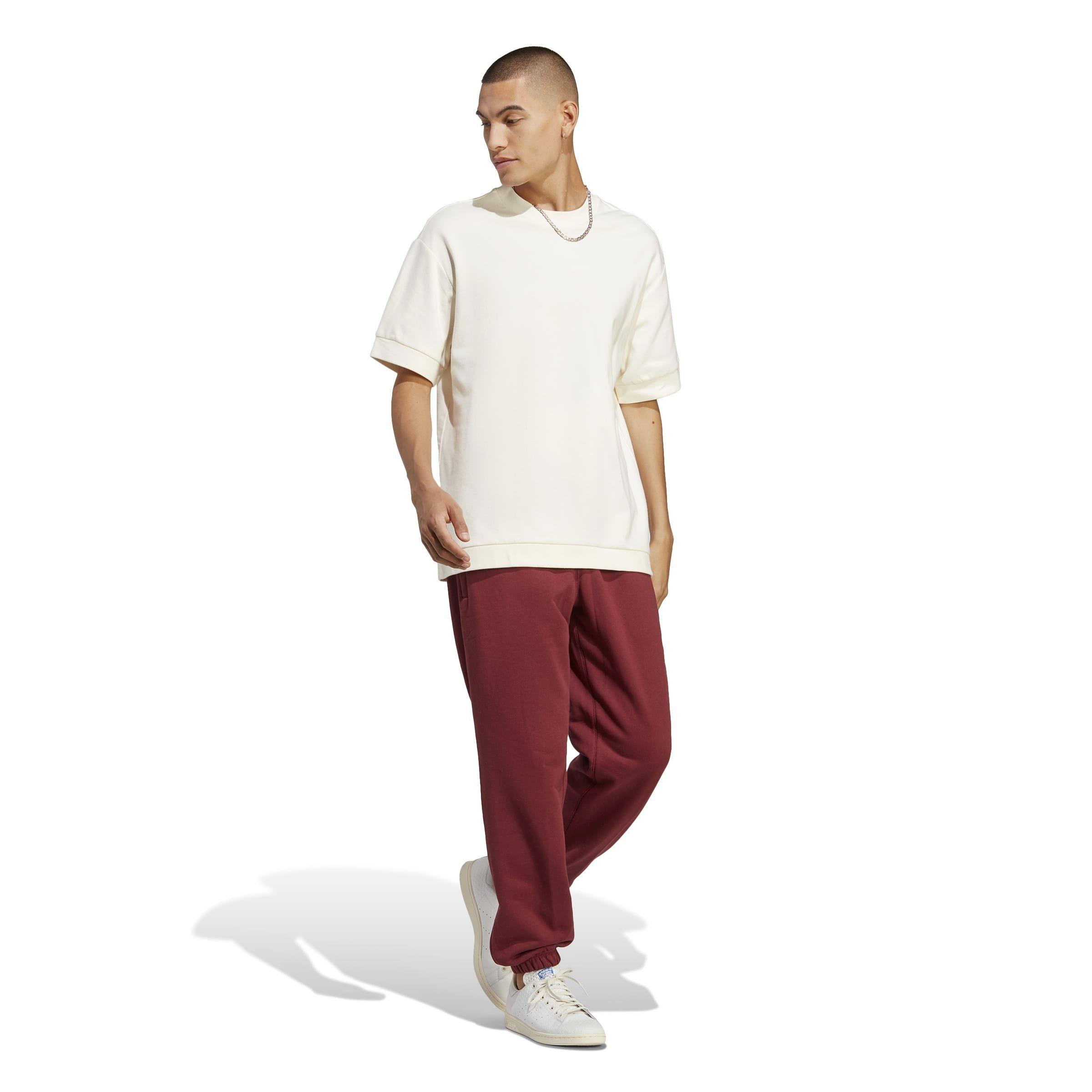 Shadow Red - adidas Originals - Men's Closed Hem Fleece Jogging Bottoms - 3