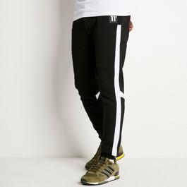 11 Degrees 11D Cut and Sew Regular Fit Joggers Black   White