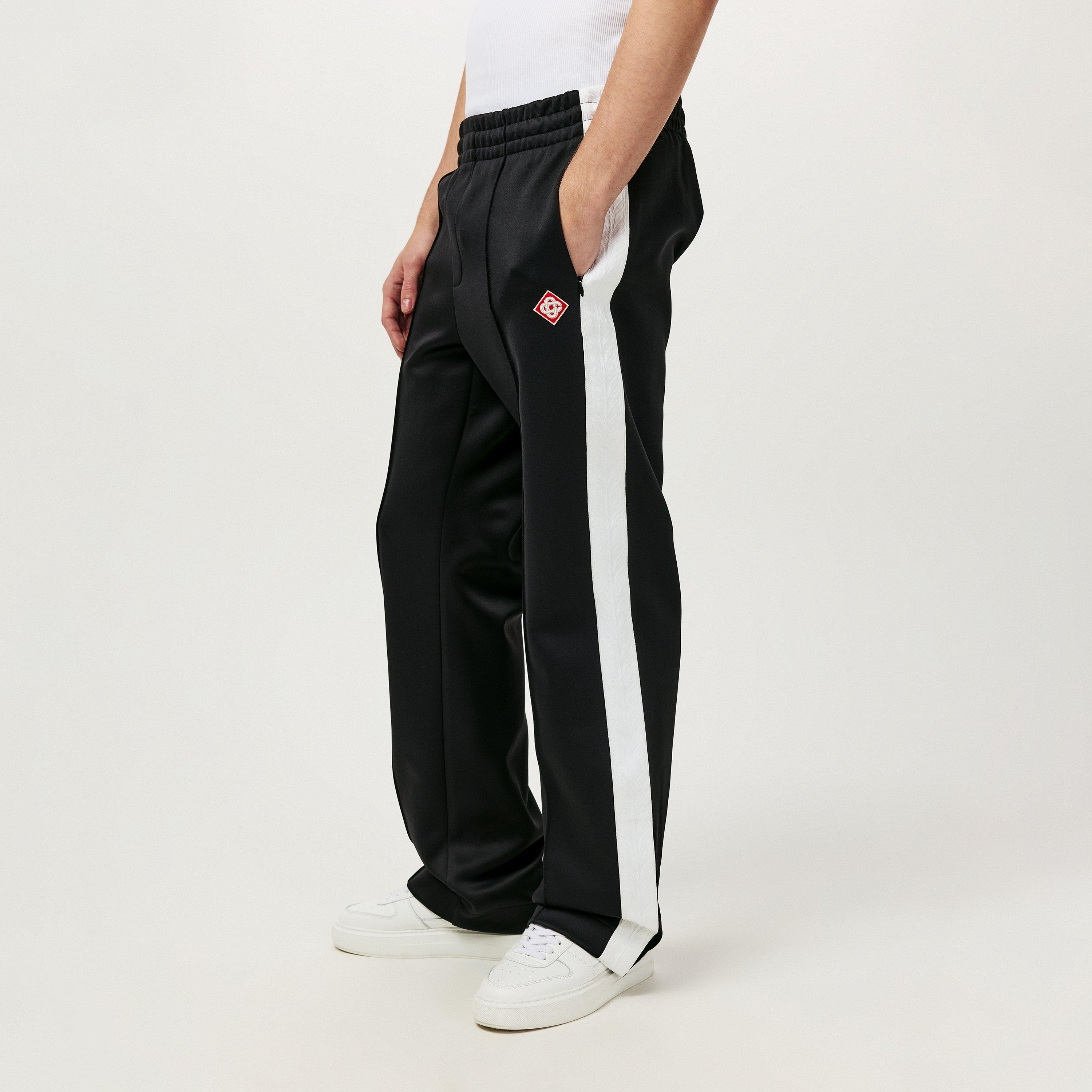Black - Casablanca - Men's Open Hem Fleece Joggers - 2