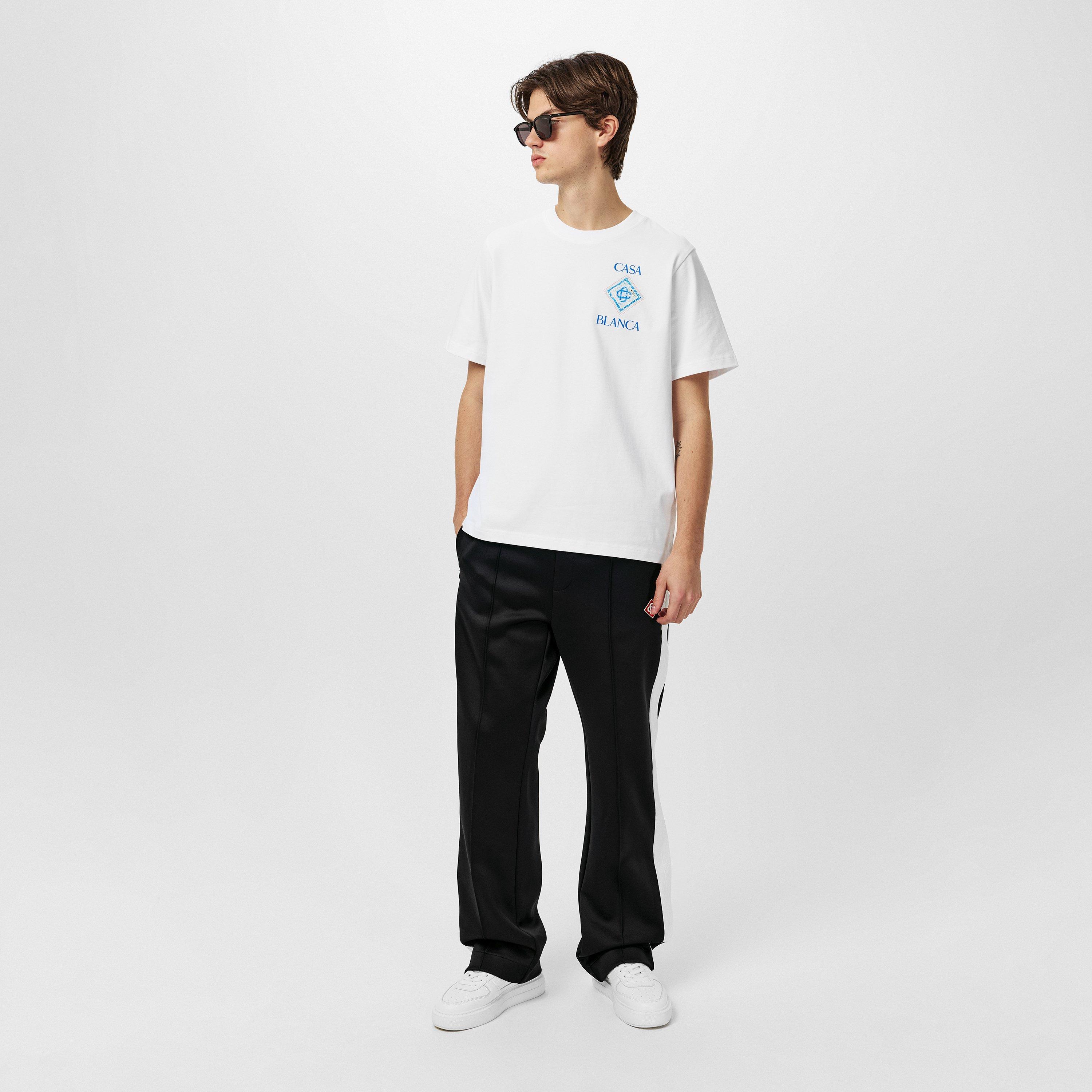 Black - Casablanca - Men's Open Hem Fleece Joggers - 6