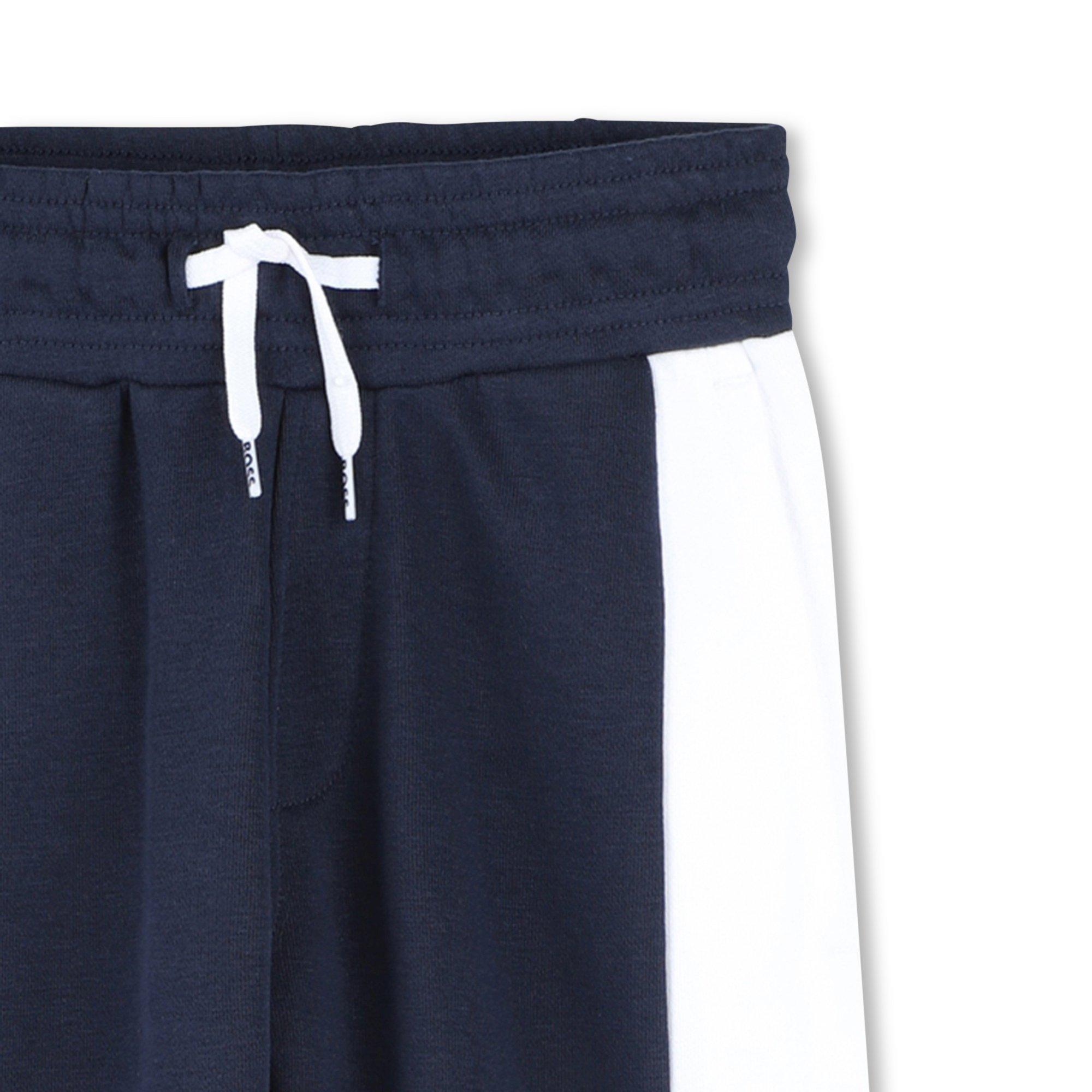 Marineblau 849 - Boss - Kids Colour Cotton-Terry Jogging Bottoms - 3