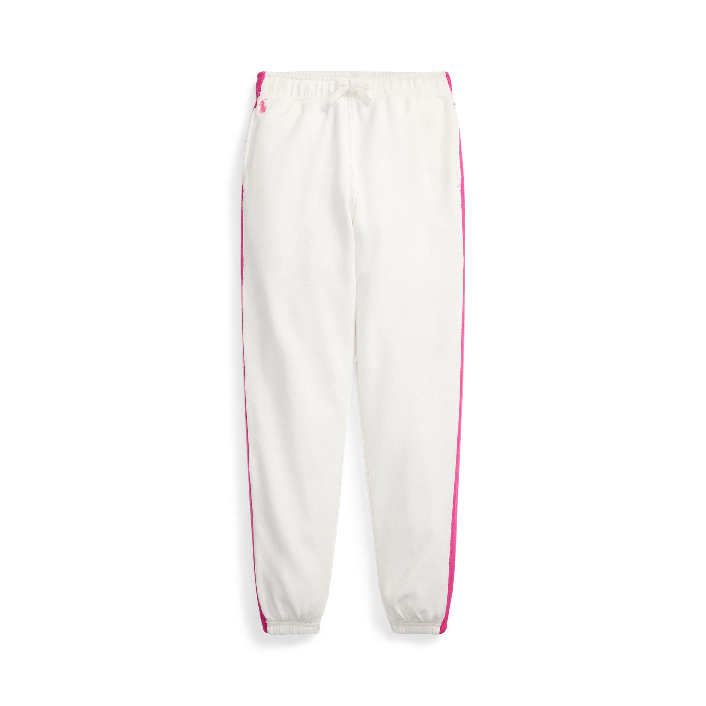 Polo Ralph Lauren  White/Pink Logo Joggers Juniors - 6Y