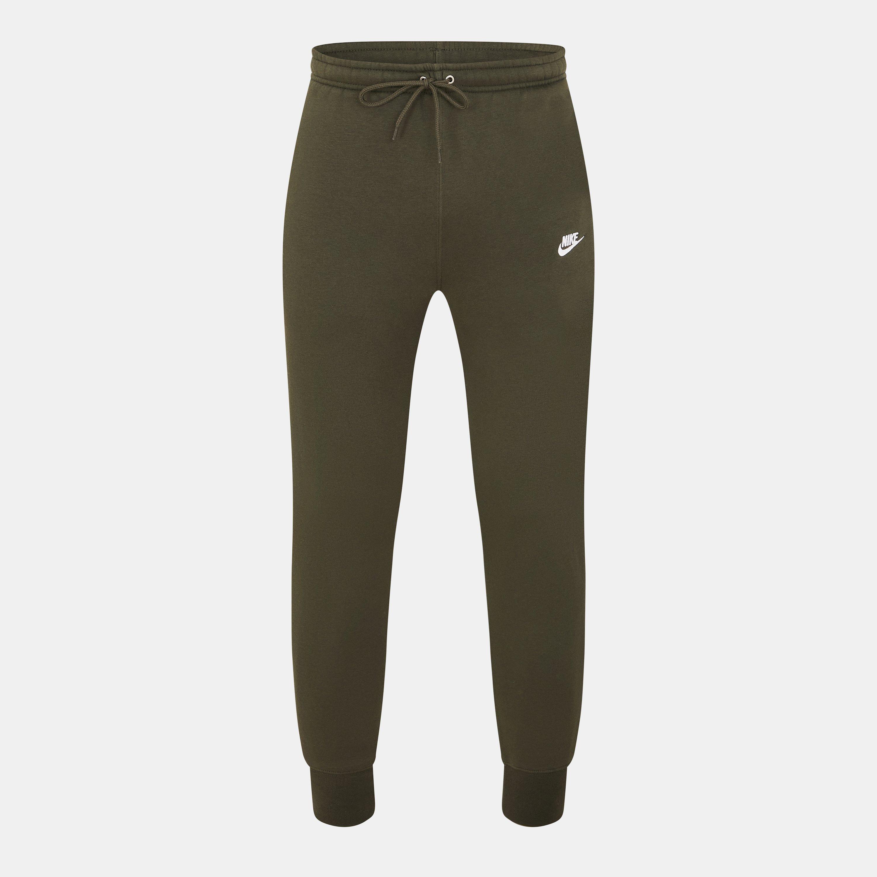 Nike Men's Sportswear Club Fleece Jogging Pants - Sequoia/White - XS