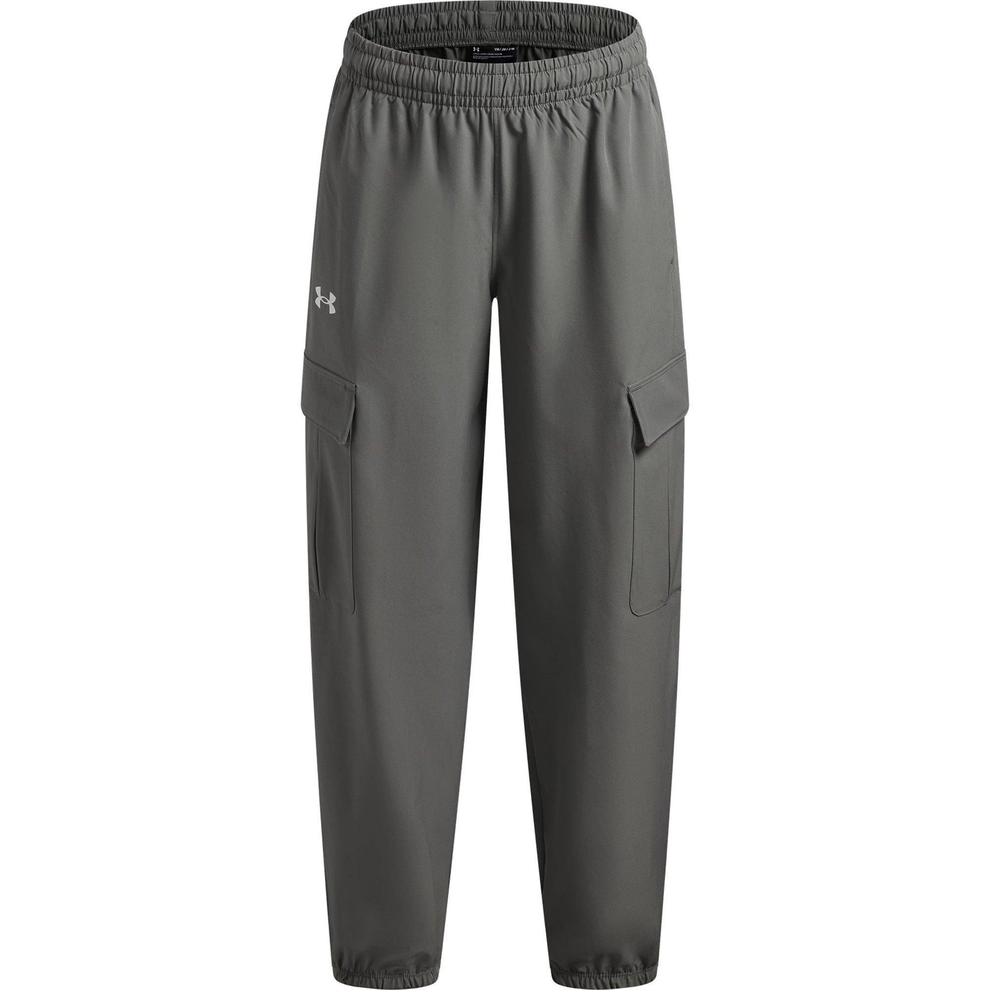 Under Armour Girls Ua Rival Woven Cargo Pants - Green/White - 13 (XL)