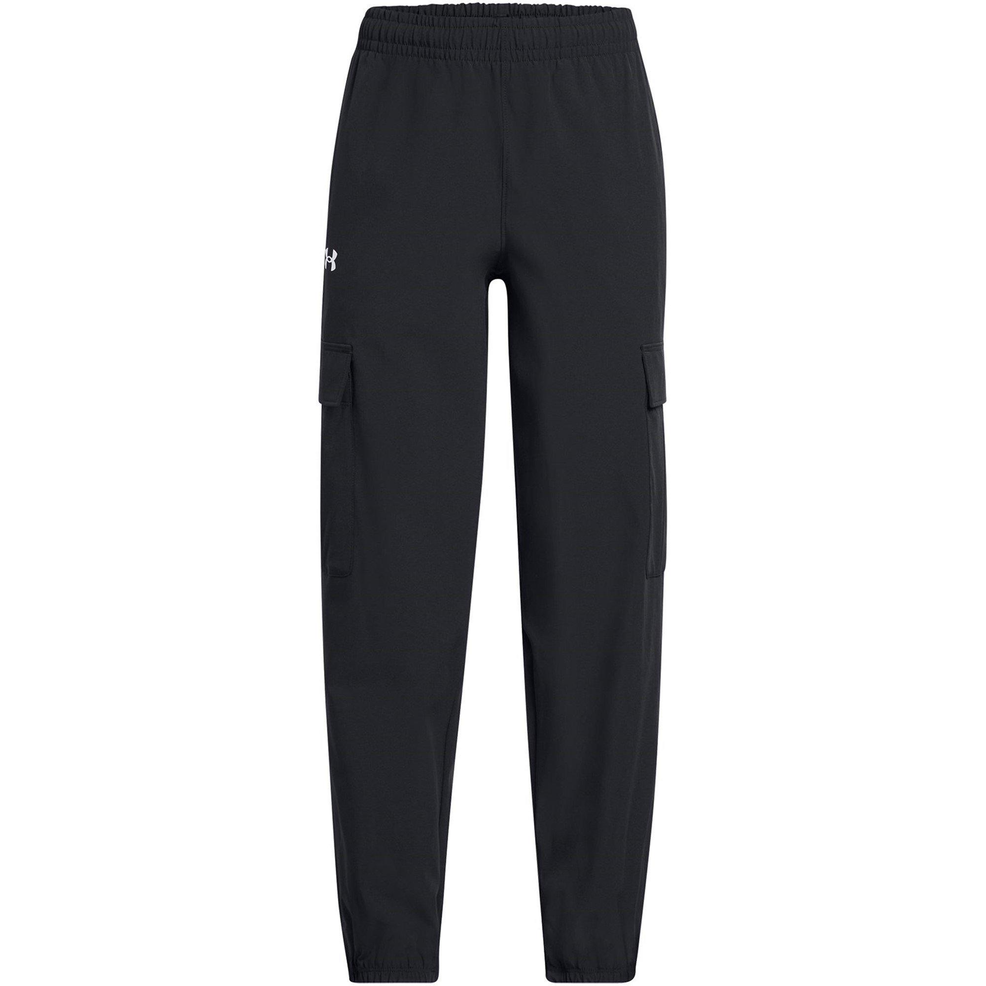 Under Armour Girls Ua Rival Woven Cargo Pants - Black - 9-10 (M)