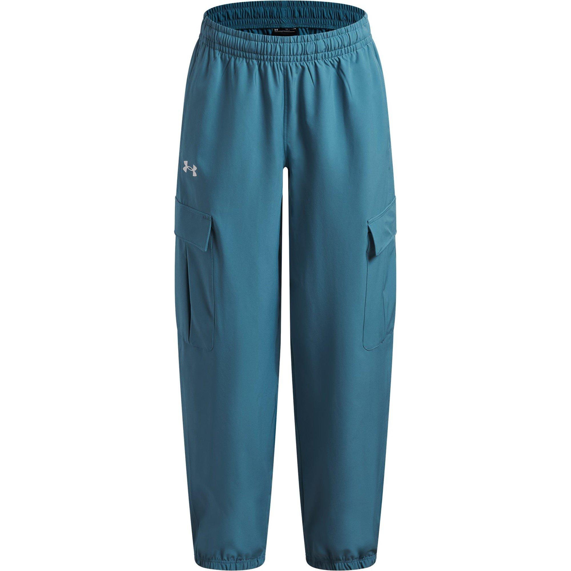 Under Armour Girls Ua Rival Woven Cargo Pants - Blue/White - 13 (XL)