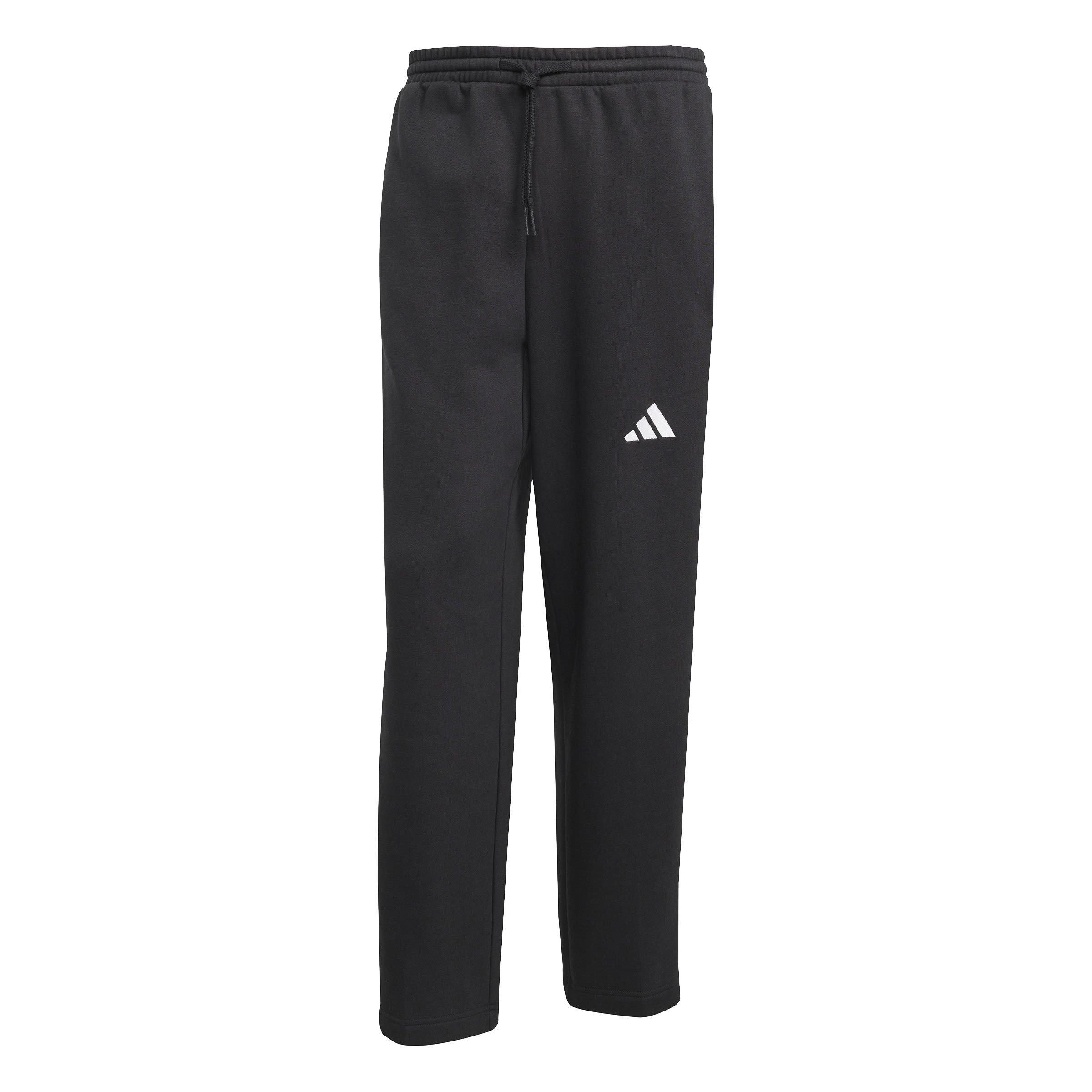 Negro/Blanco - adidas - Open Hem Fleece Joggers - 1