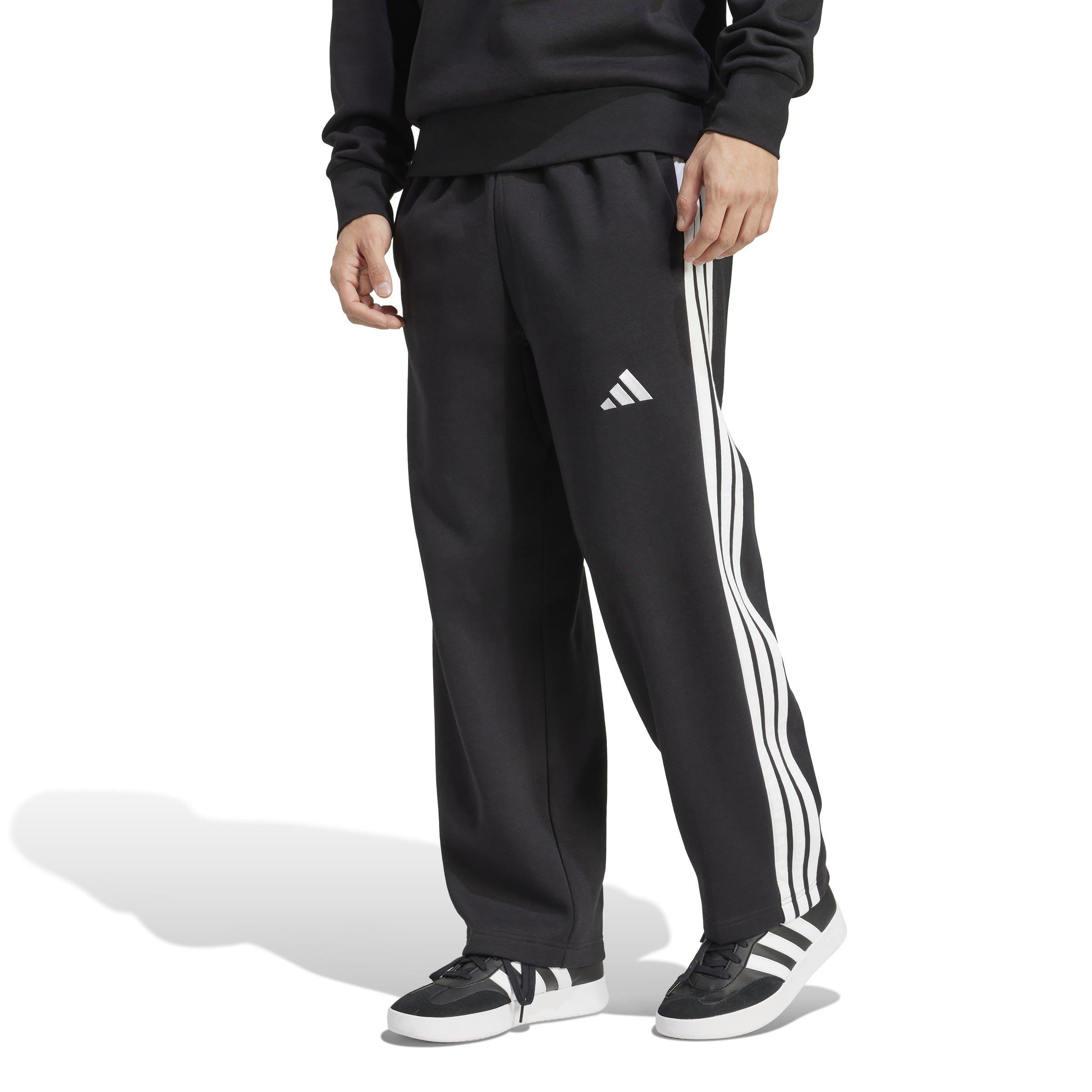 Negro/Blanco - adidas - Open Hem Fleece Joggers - 2