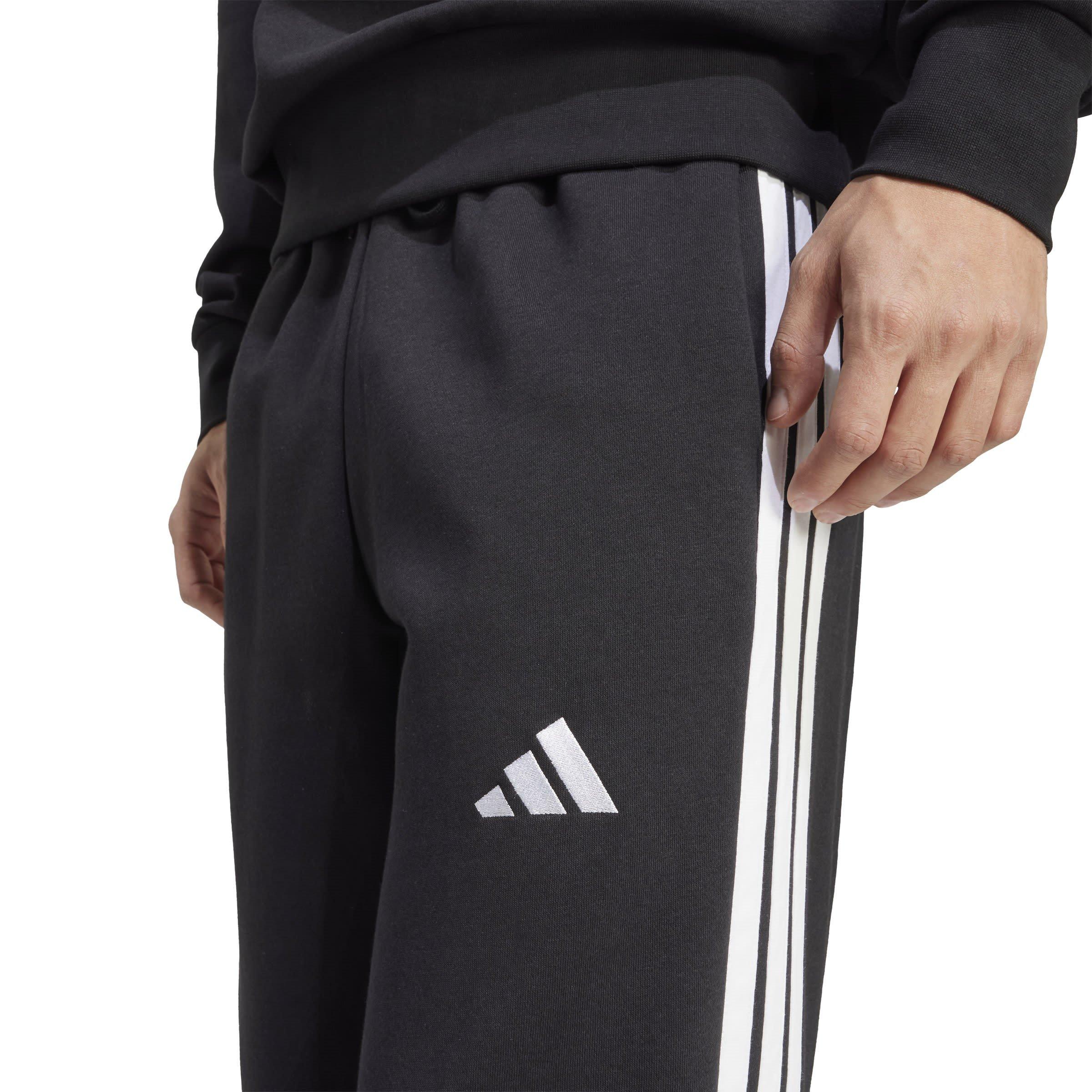 Negro/Blanco - adidas - Open Hem Fleece Joggers - 5