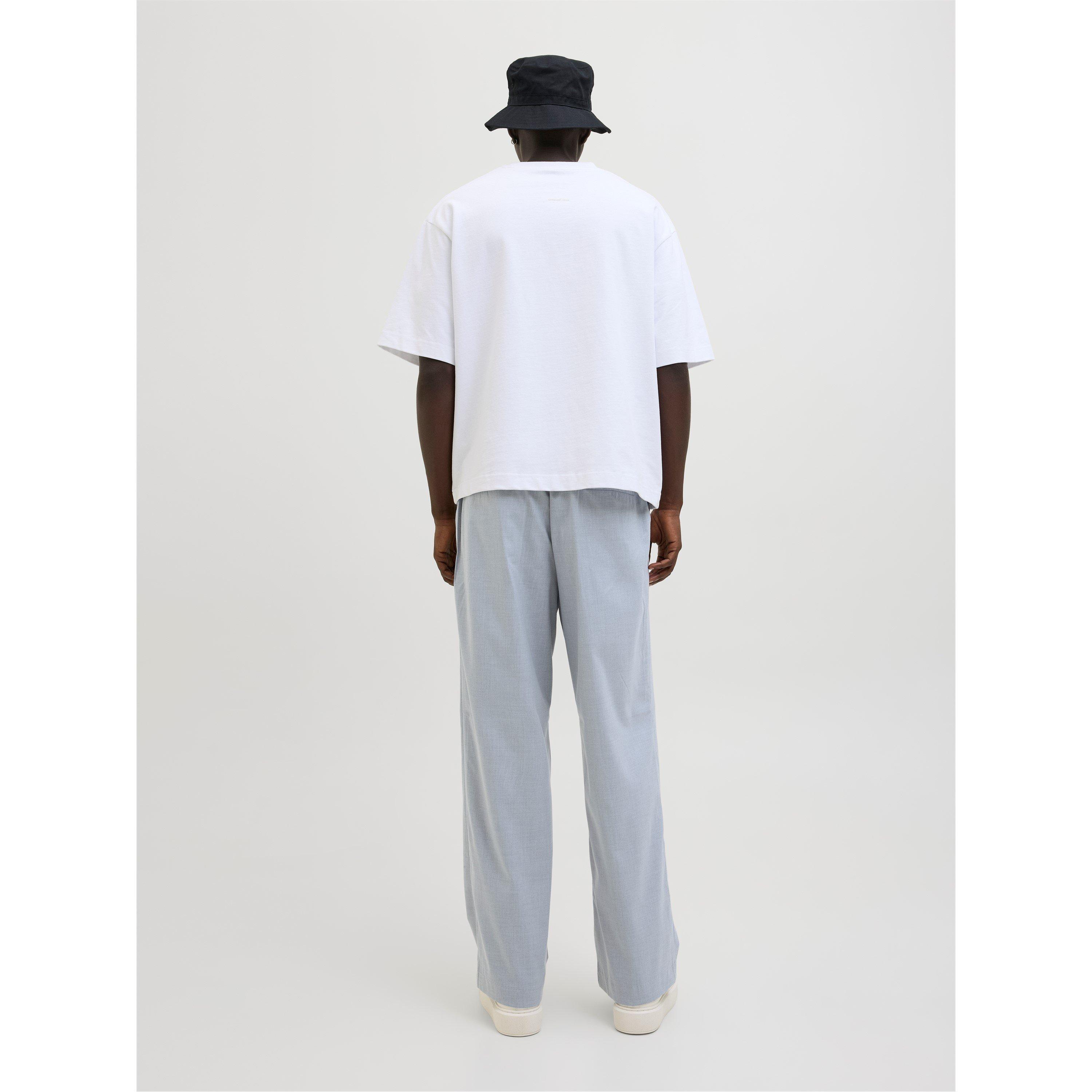 Grey Melange - Jack and Jones - Men's Bill Open Hem Fleece Joggers - 2