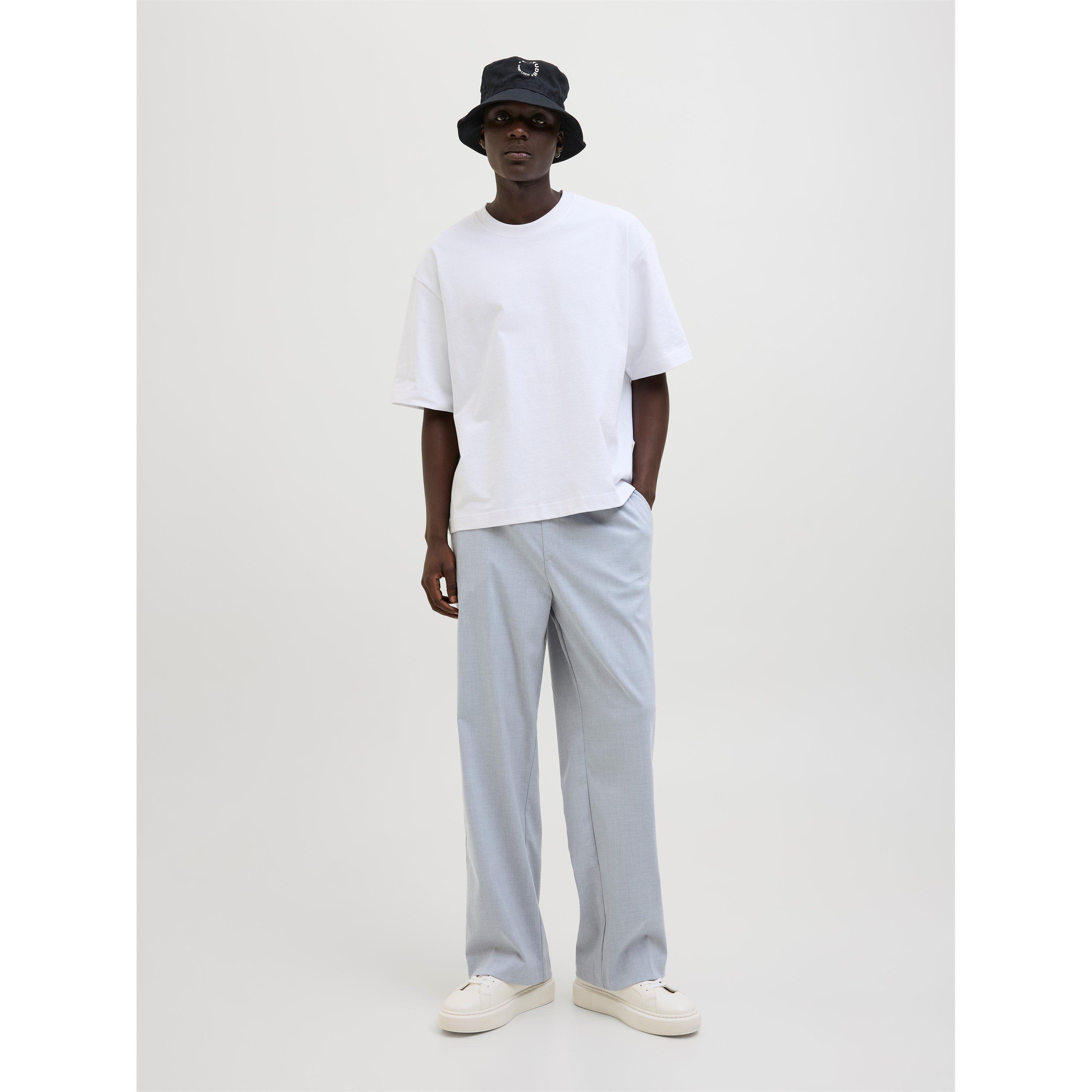 Grey Melange - Jack and Jones - Men's Bill Open Hem Fleece Joggers - 4