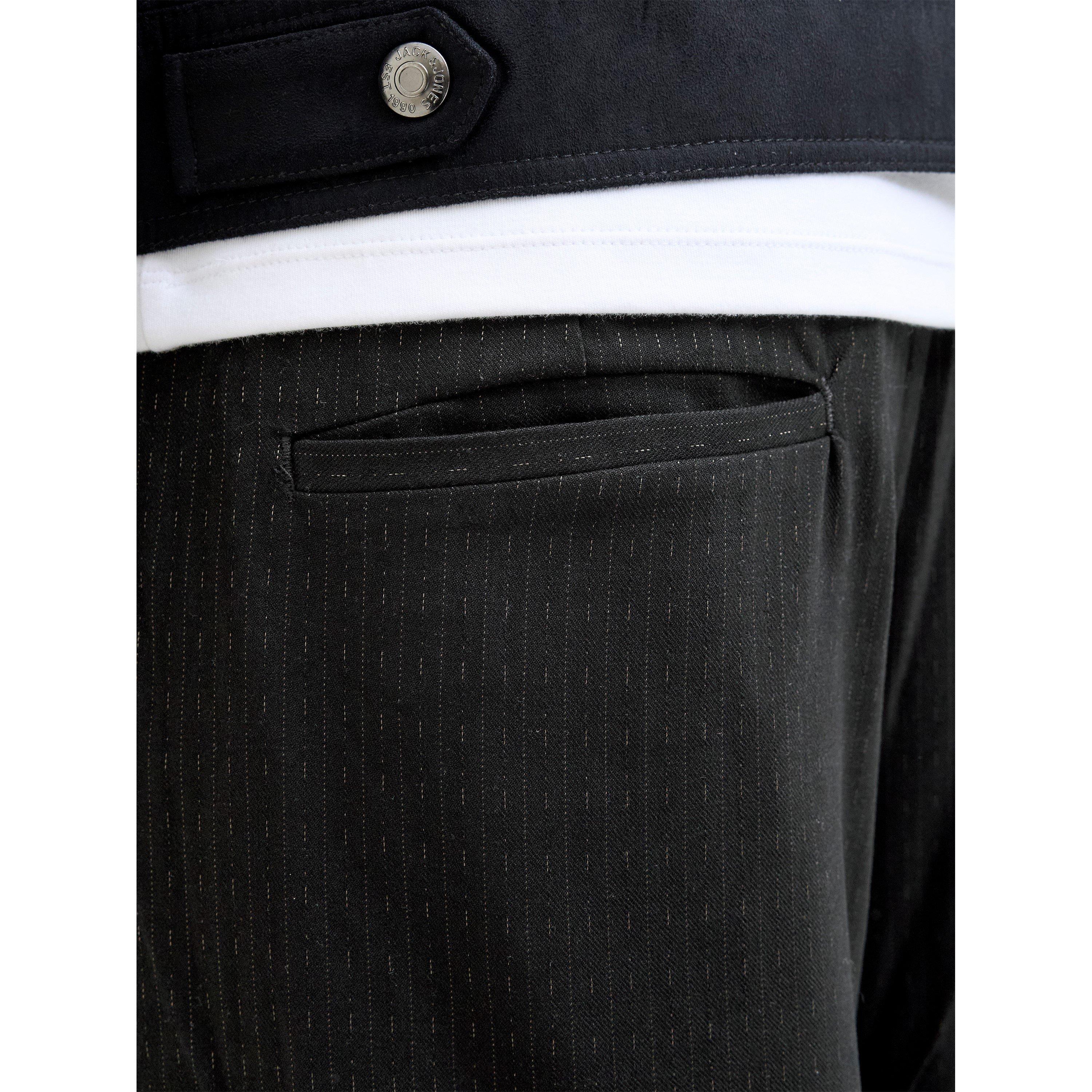 Black - Jack and Jones - Bill Open Hem Fleece Joggers - 2