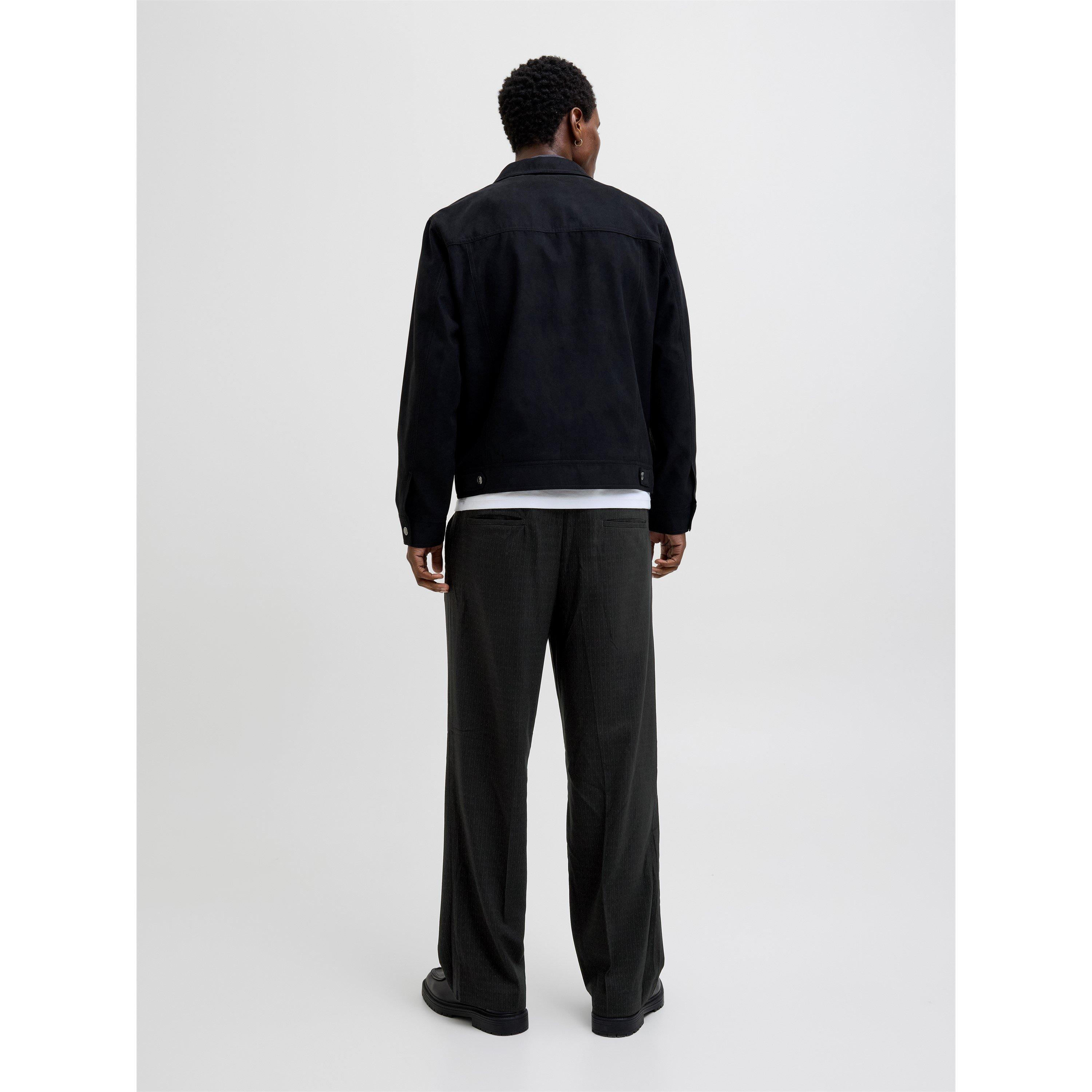 Black - Jack and Jones - Bill Open Hem Fleece Joggers - 6