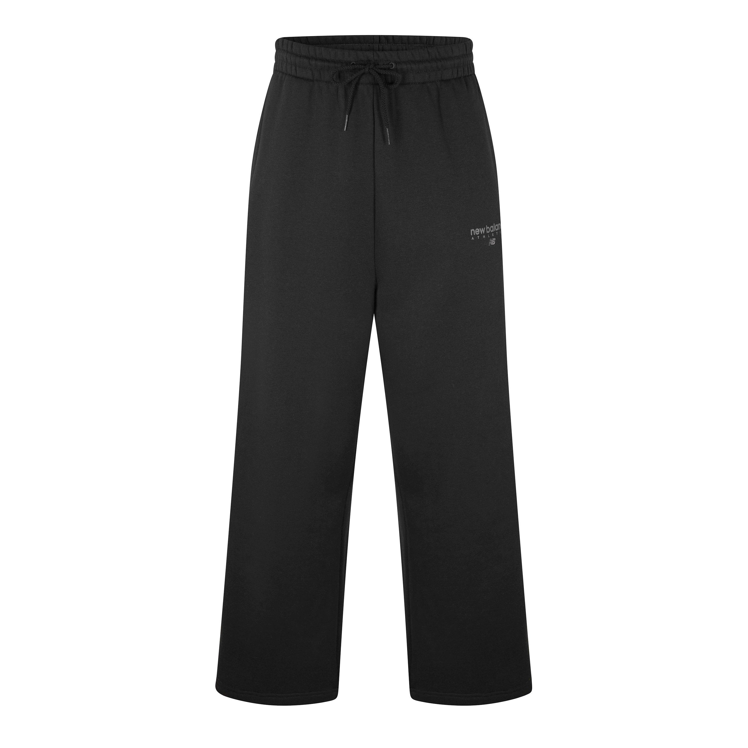 New Balance Men's Trackside Open Hem Fleece Jogger - Black - XL