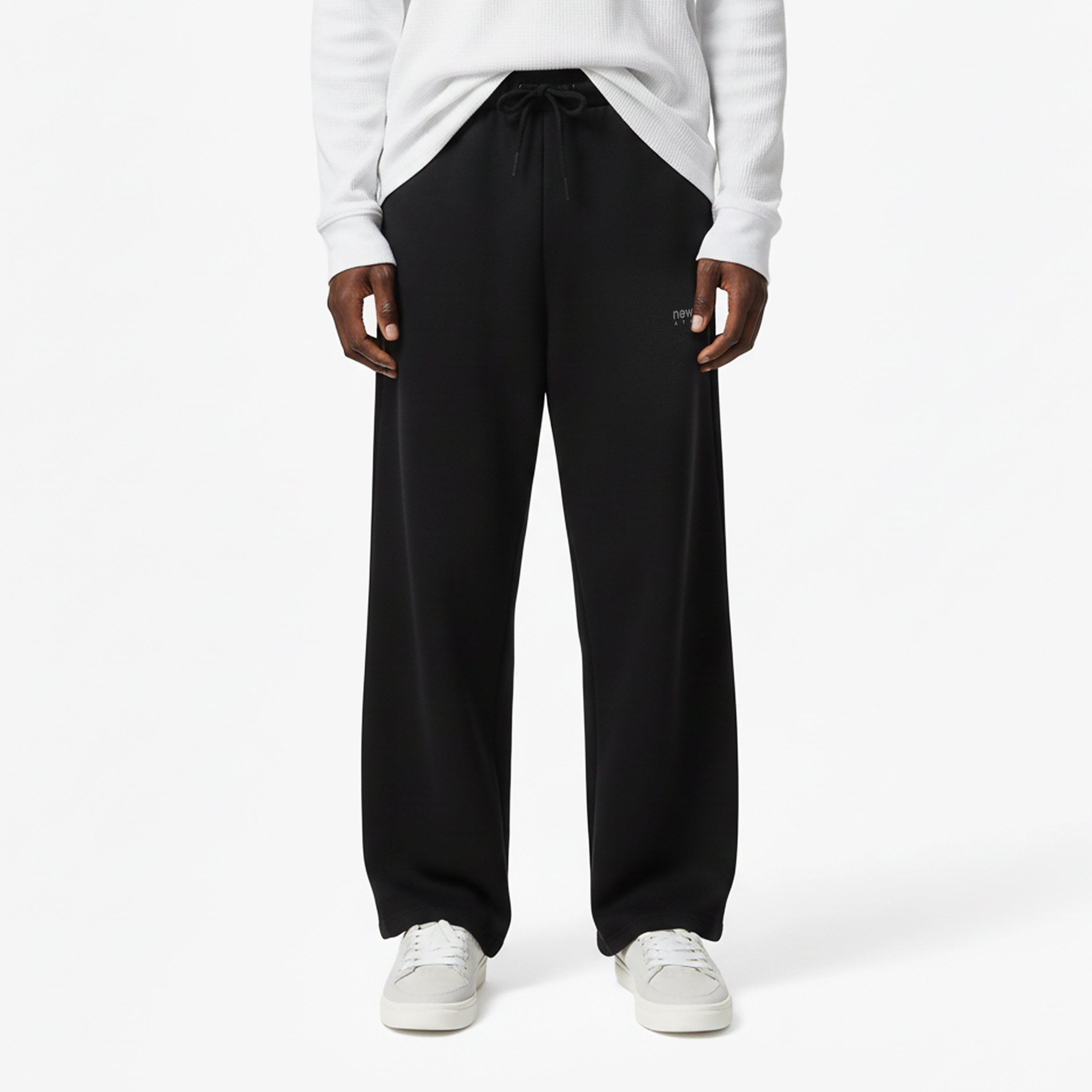 Black - New Balance - Mens Trackside Open Hem Fleece Jogger - 3