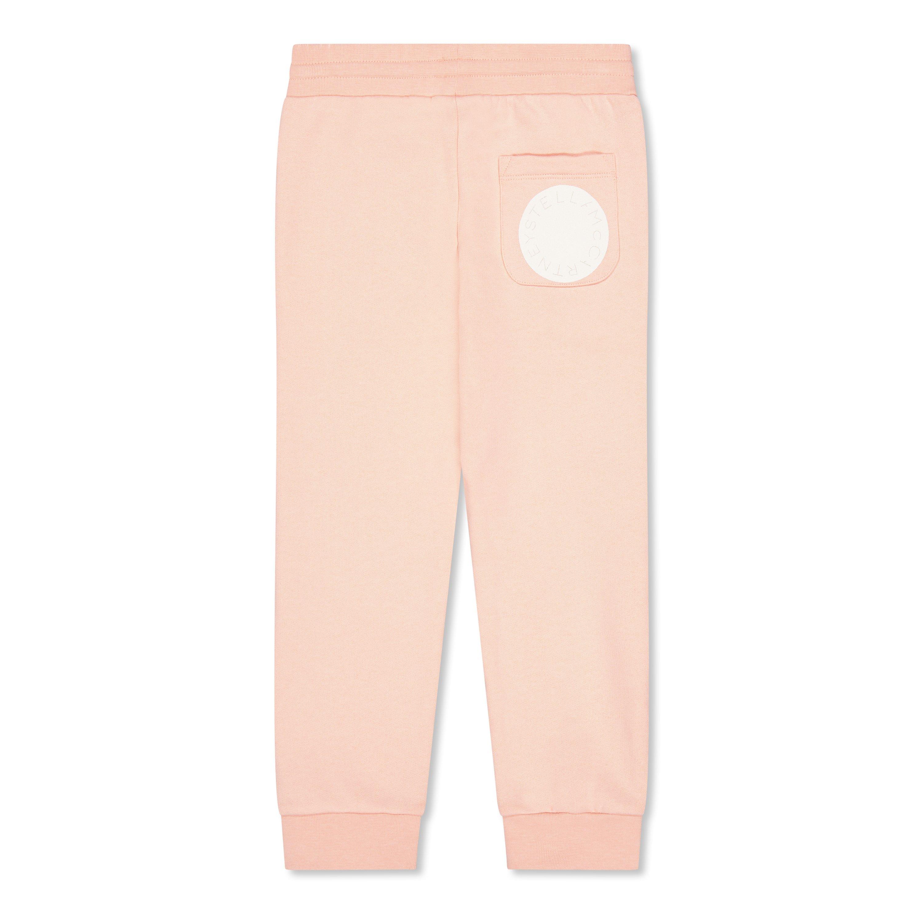 Pink 50T - Stella McCartney - Kids' Logo Closed Hem Fleece Joggers - 2