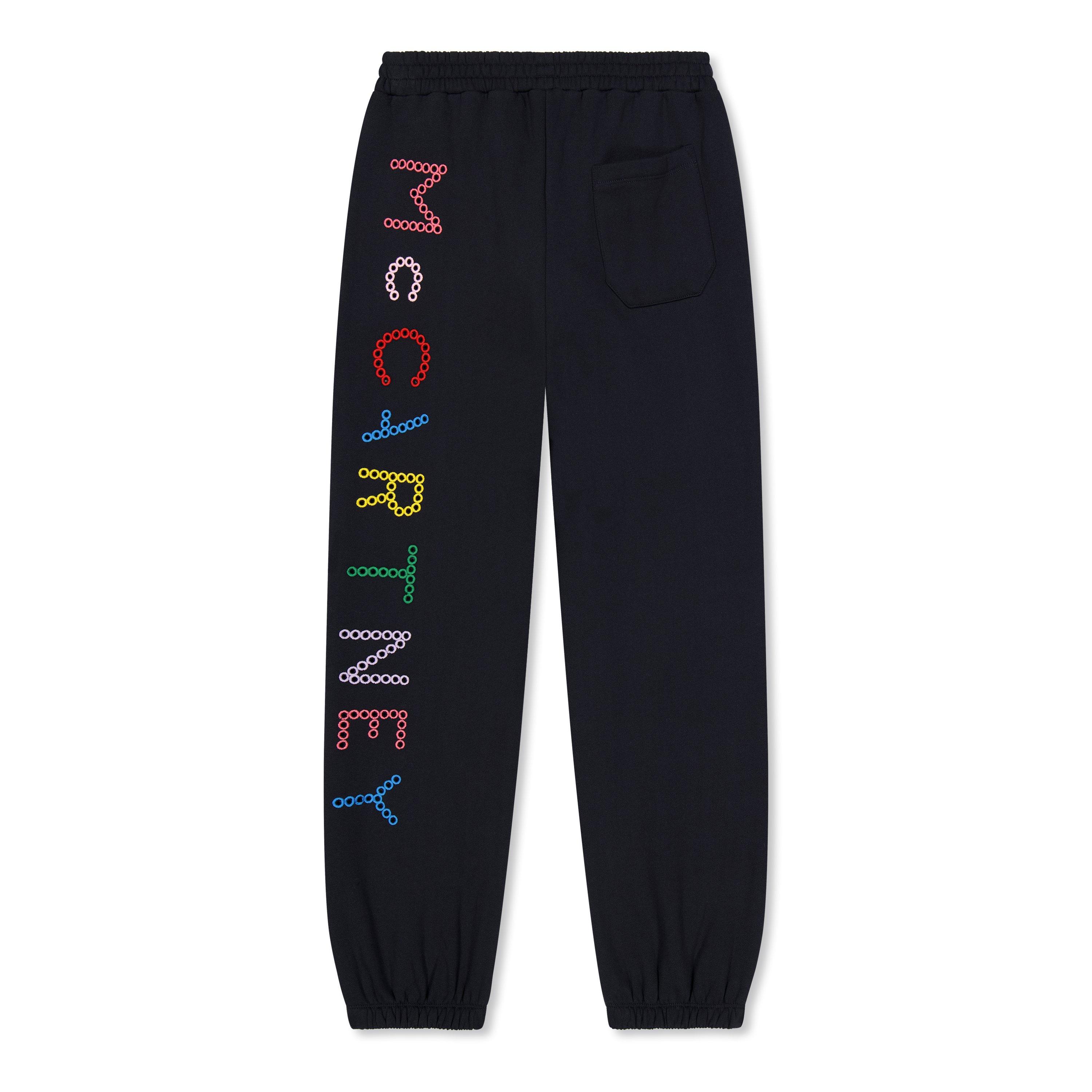 Black 930 - Stella McCartney - Kids' Logo Closed Hem Fleece Joggers - 2