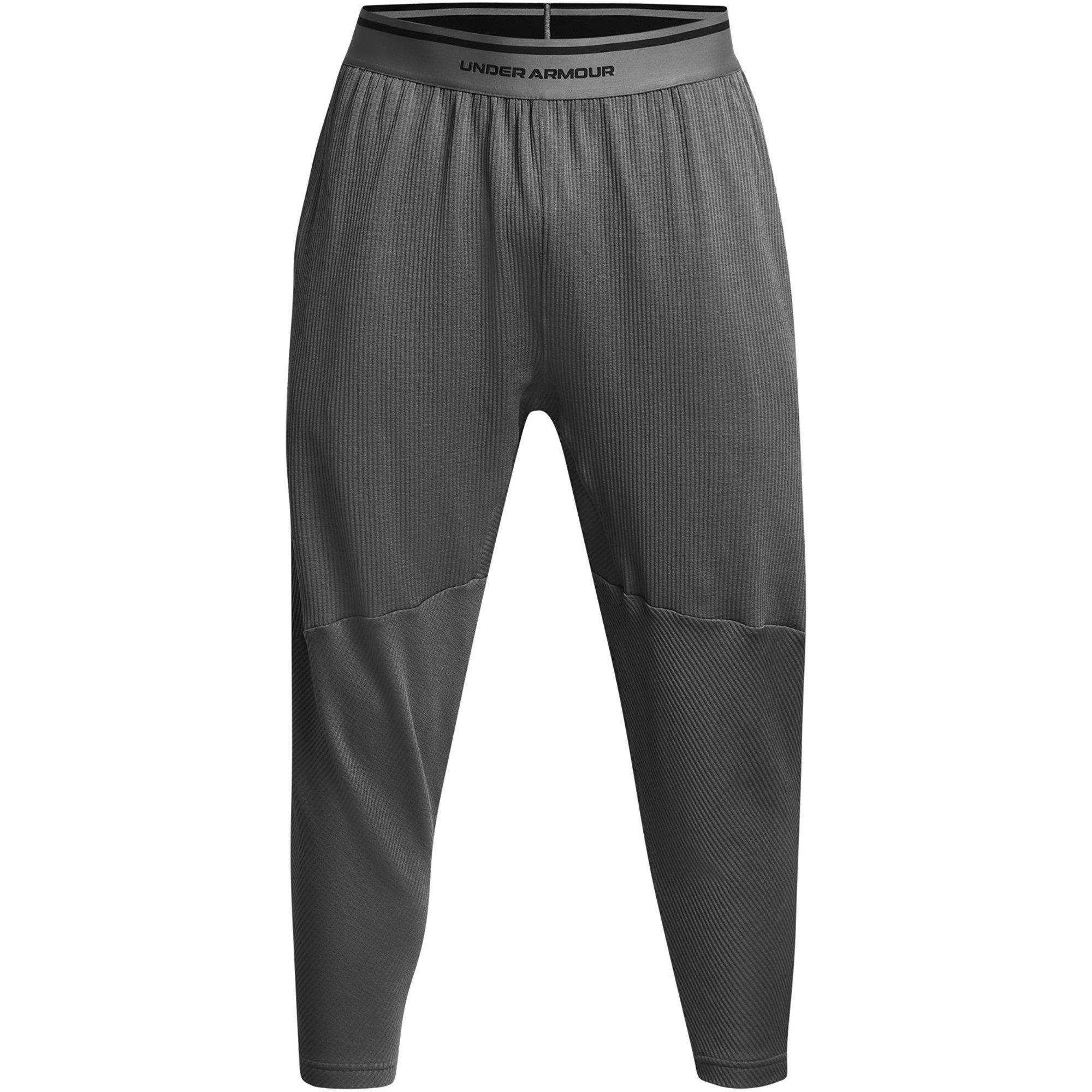 Under Armour Men's Ribbed Open Hem Fleece Joggers - Grey - 2XL