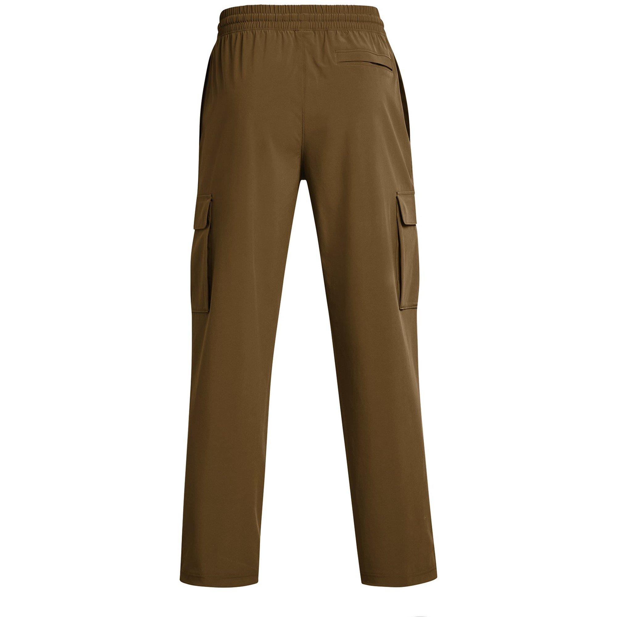 Brown - Under Armour - Vibe Woven Open Hem Fleece Joggers - 2