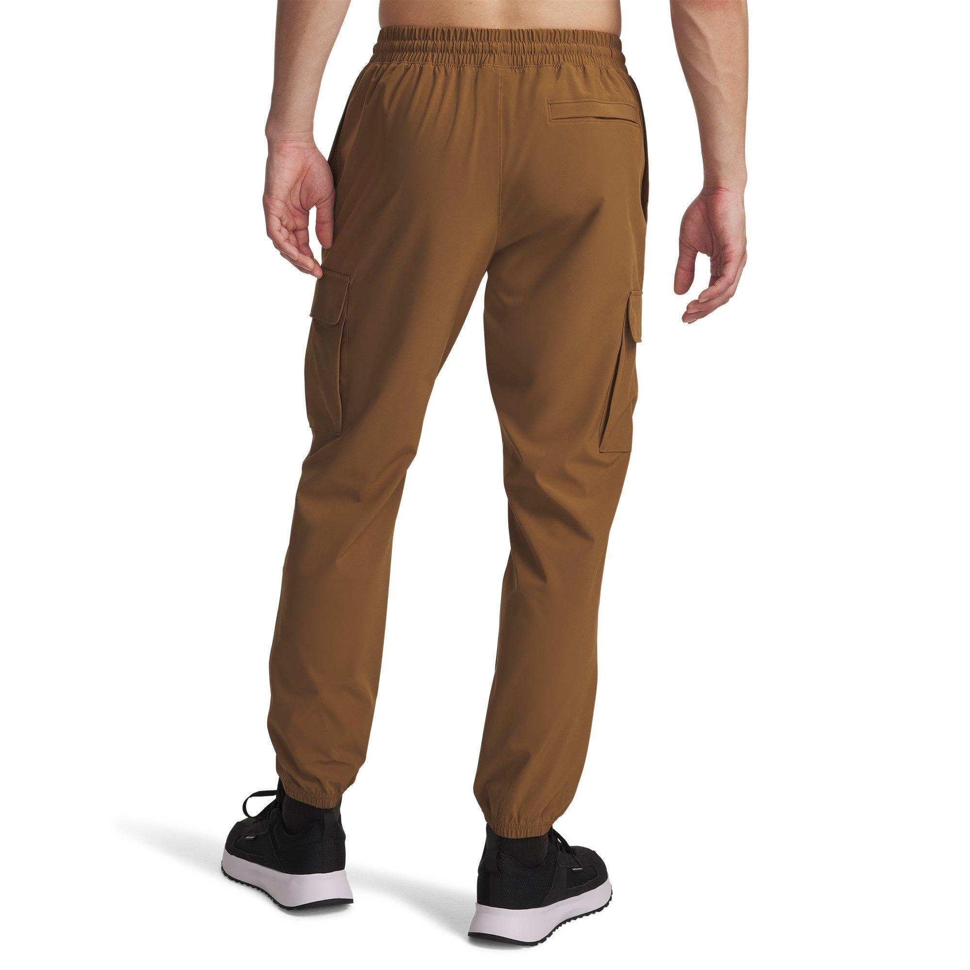 Brown - Under Armour - Vibe Woven Open Hem Fleece Joggers - 4