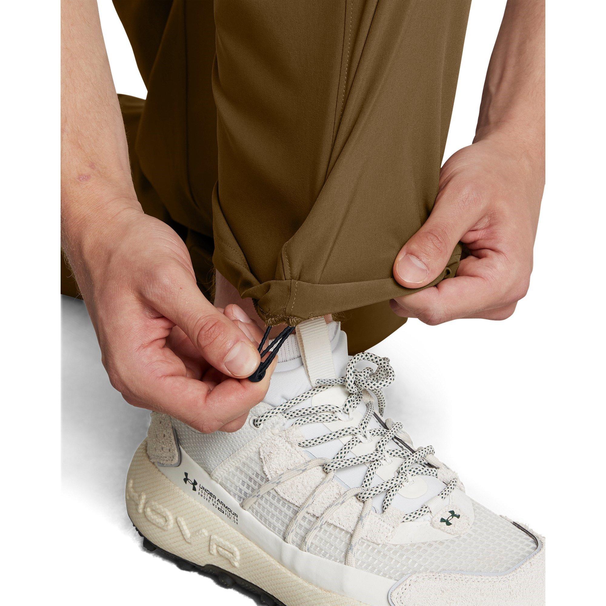 Brown - Under Armour - Vibe Woven Open Hem Fleece Joggers - 5