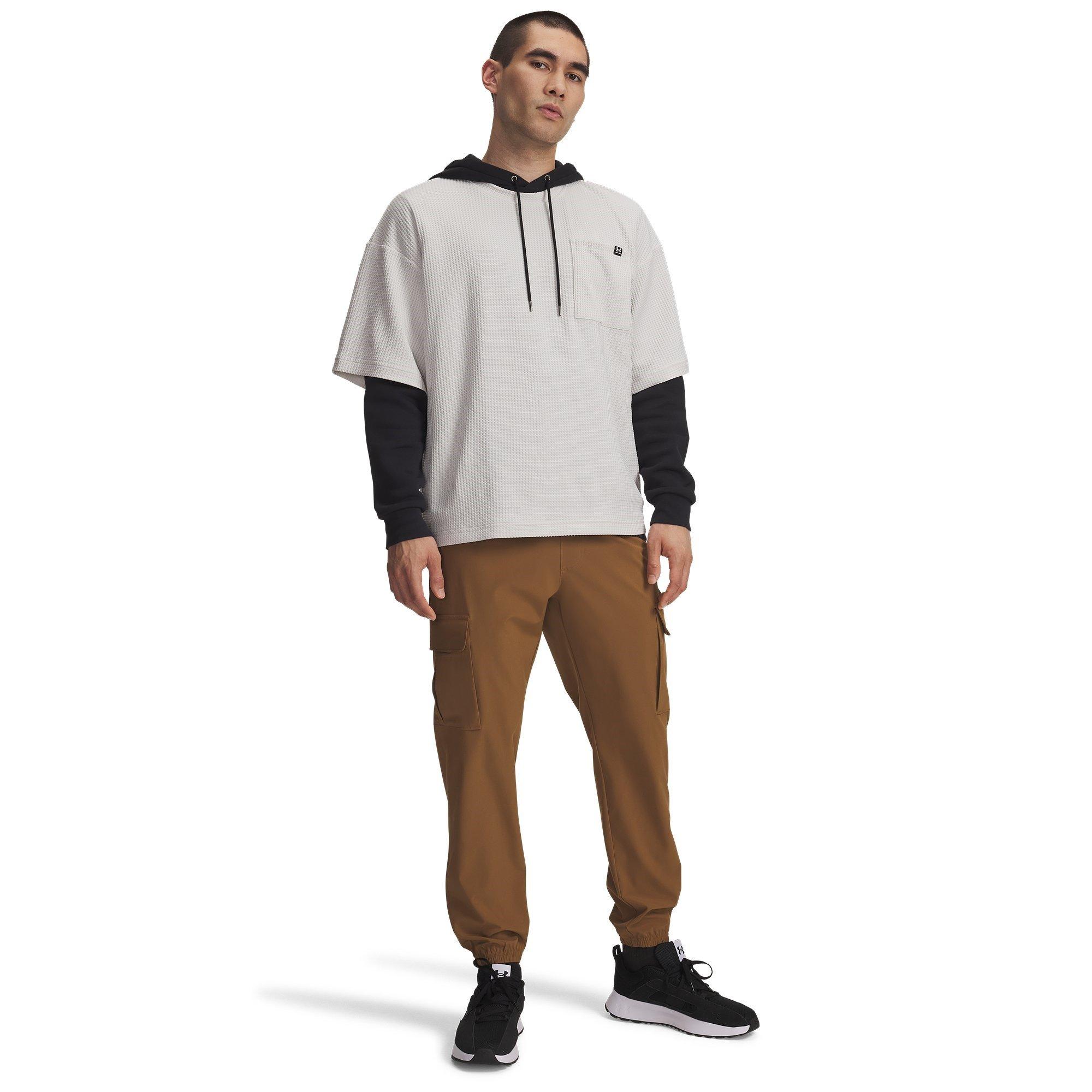 Brown - Under Armour - Vibe Woven Open Hem Fleece Joggers - 7