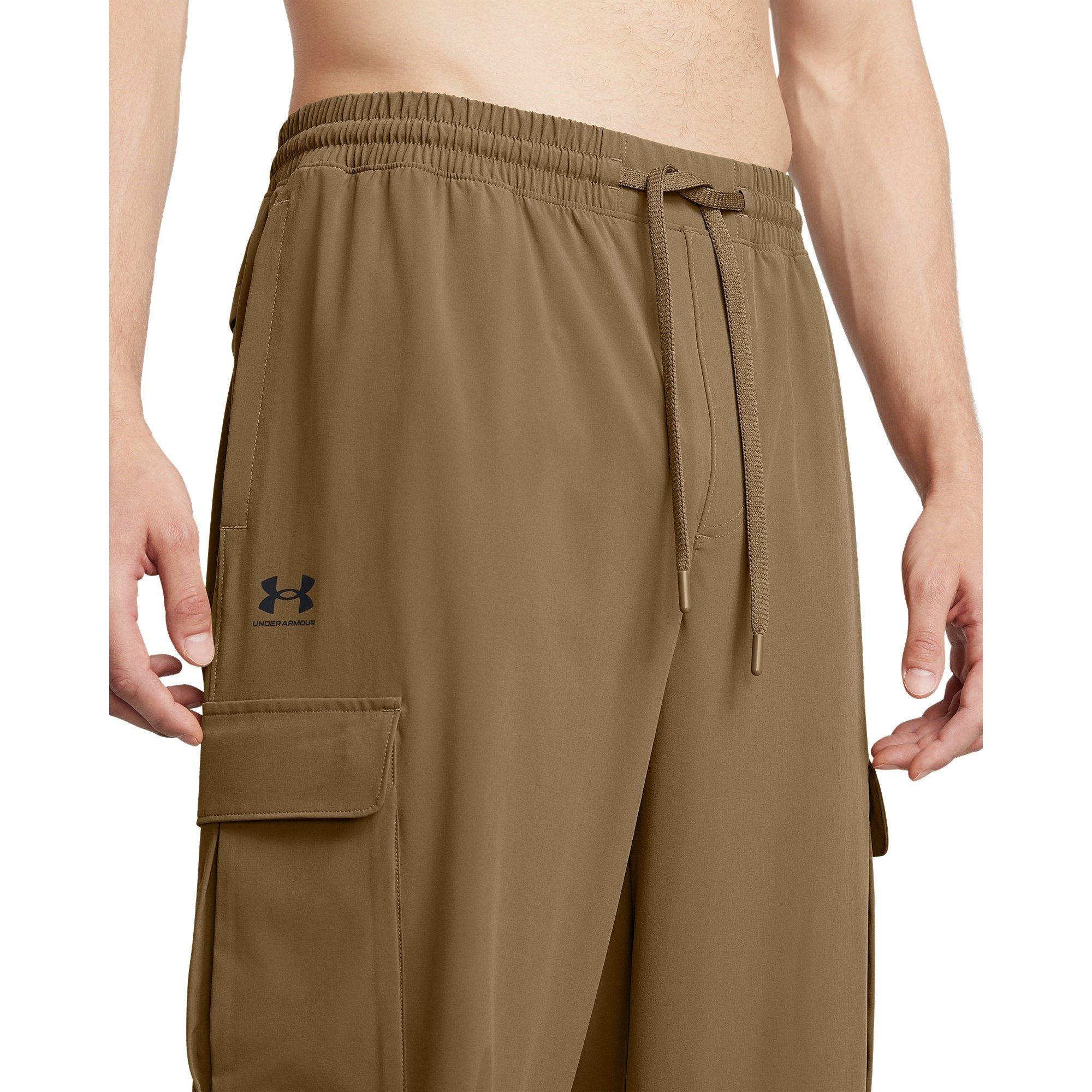 Brown - Under Armour - Vibe Woven Open Hem Fleece Joggers - 8