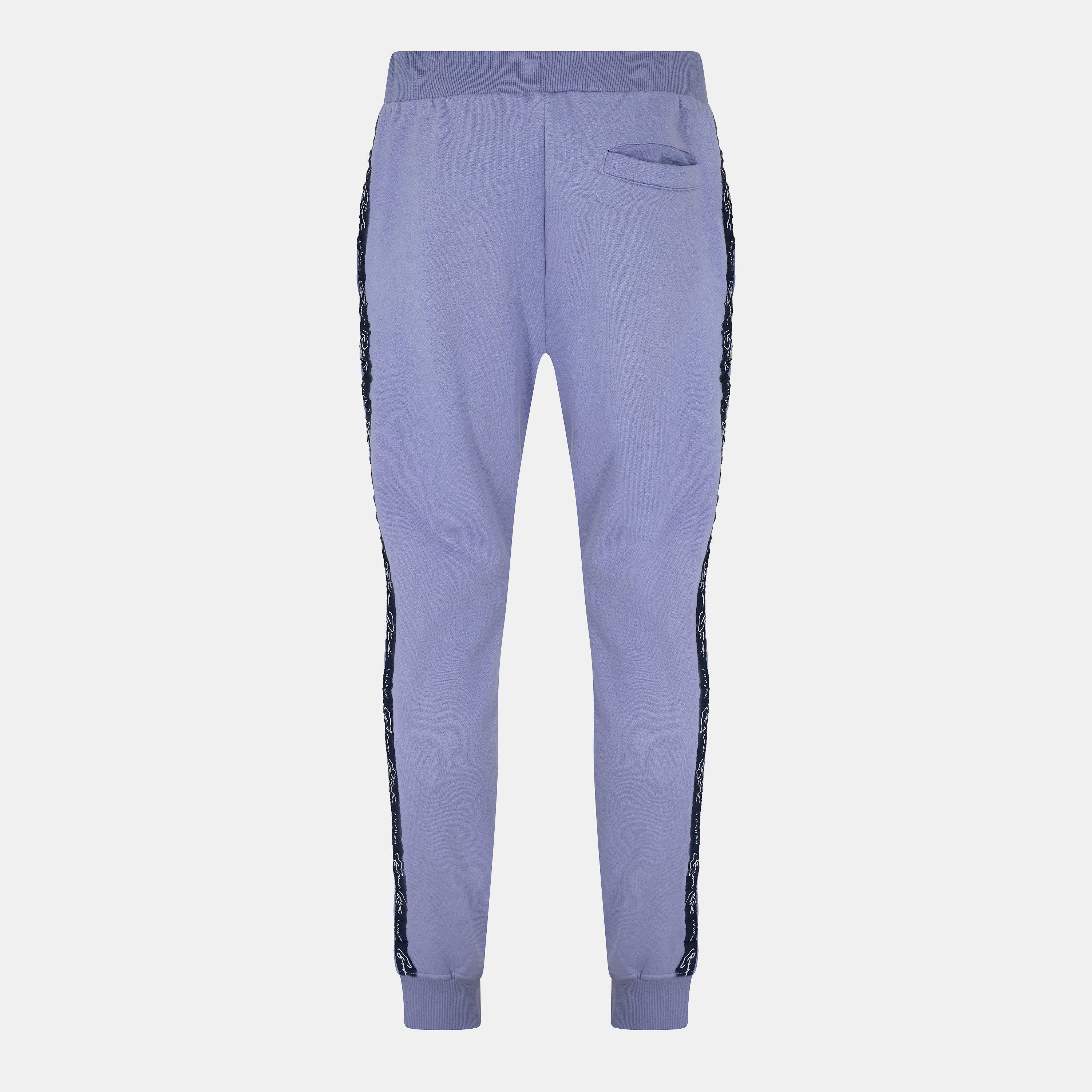 Blue Ice - Born Rich - Men's Dorigo Taped Open Hem Fleece Joggers - 2
