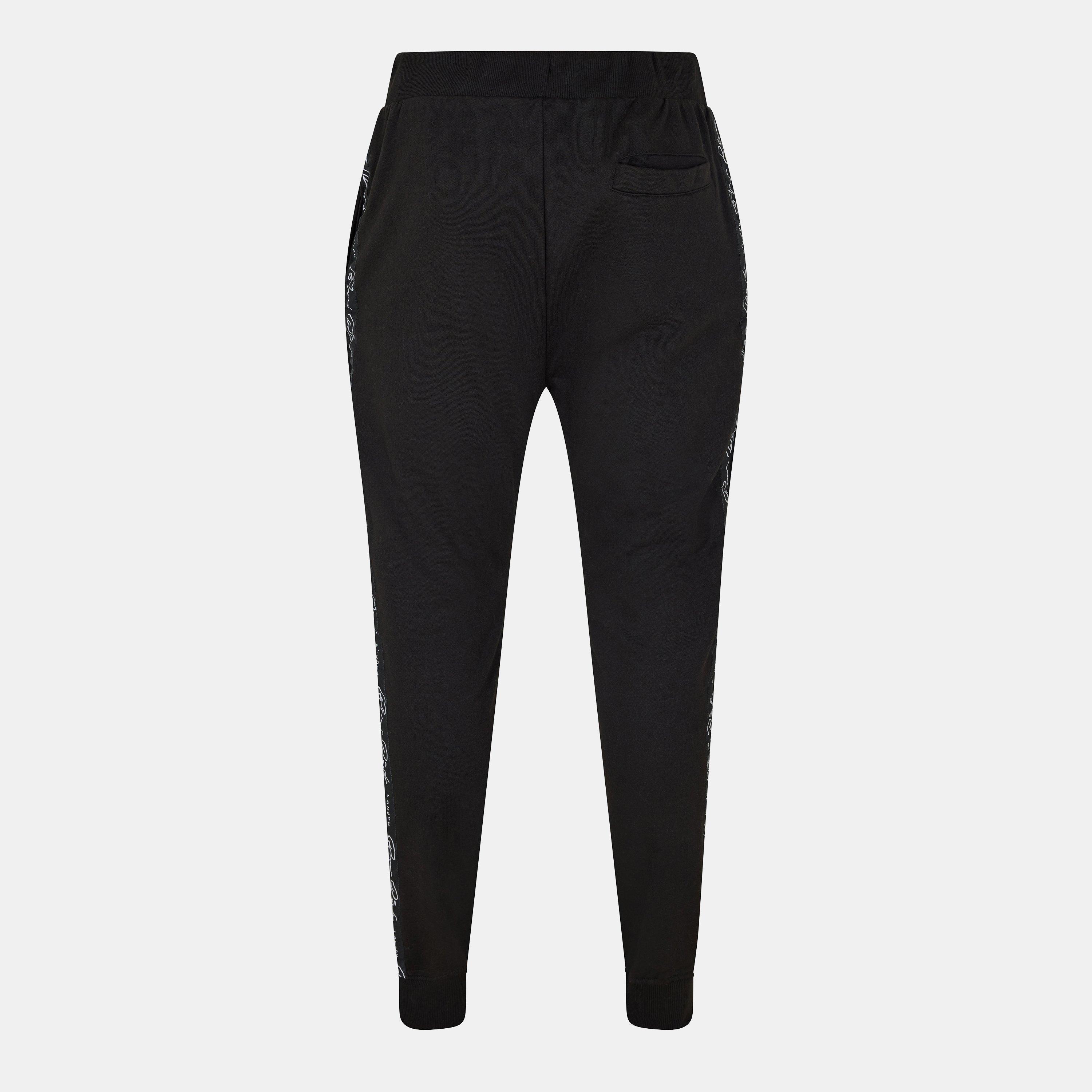 Black - Born Rich - Dorigo Open Hem Fleece Joggers - 2