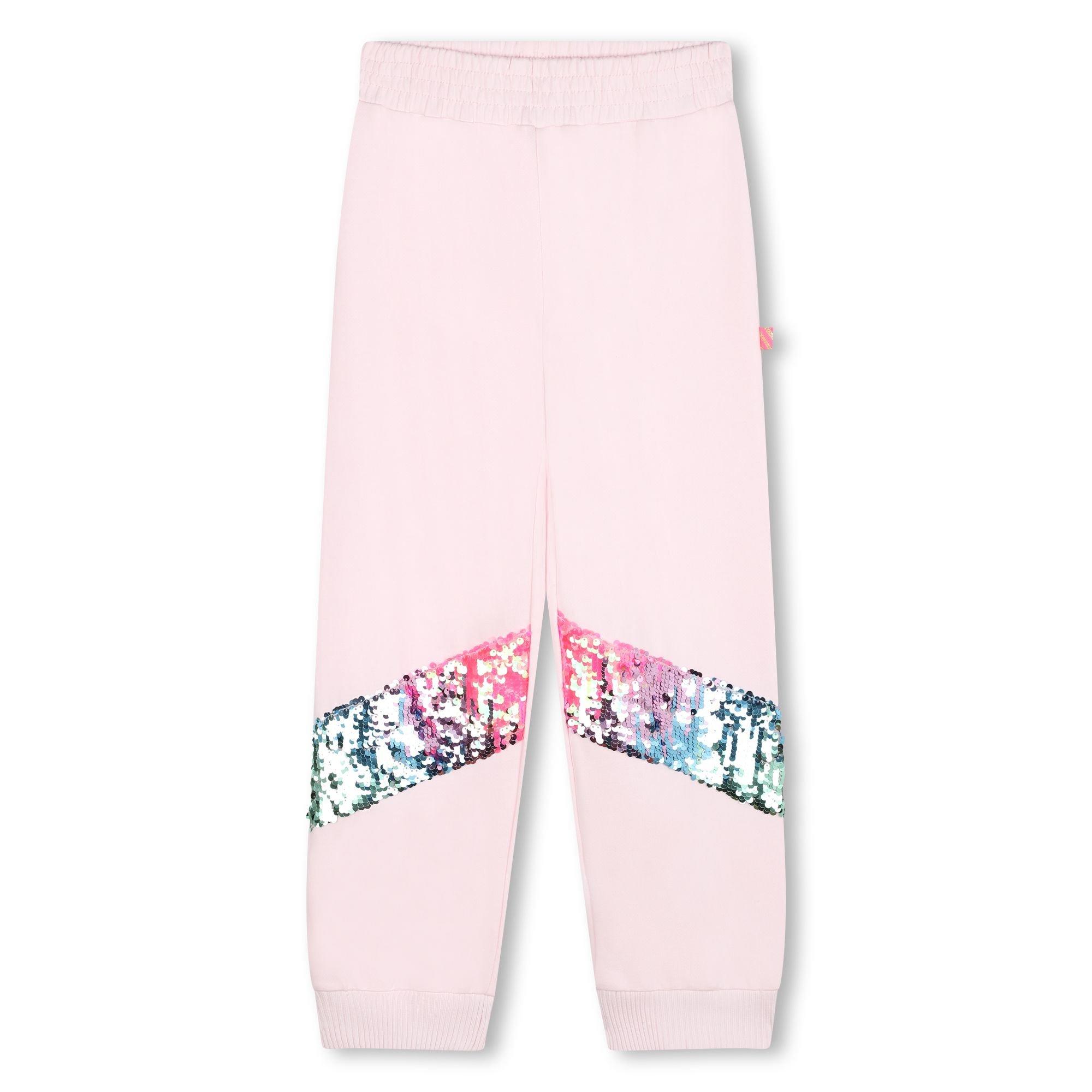 Billieblush Girls Kids' Sequin Closed Hem Fleece Joggers - Pale Pink 44L - 8Y