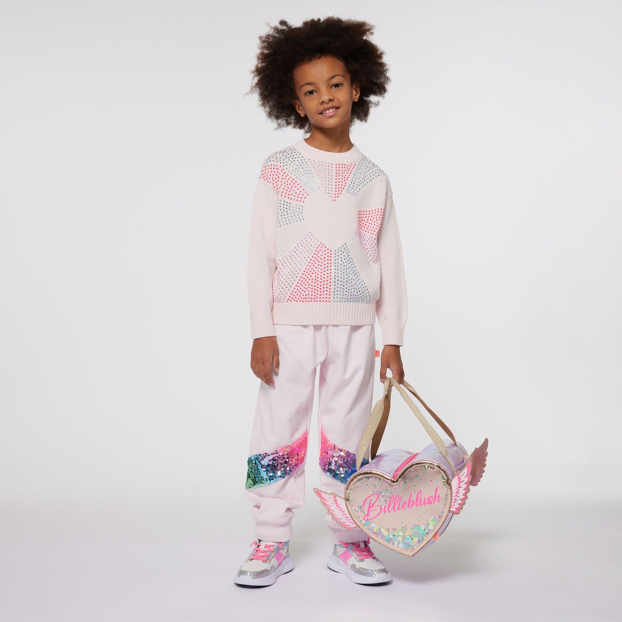 Pale Pink 44L - Billieblush - Kids' Sequin Closed Hem Fleece Joggers - 3