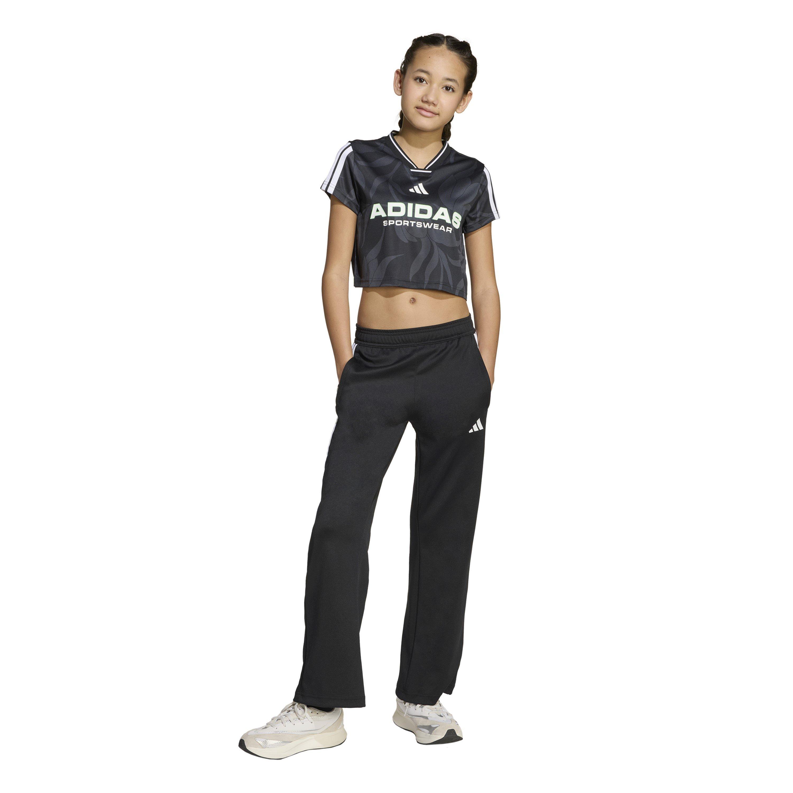Zwart/Wit - adidas - House of Tiro Colors of Football High-Waisted Wide-Leg Joggers Juniors - 6
