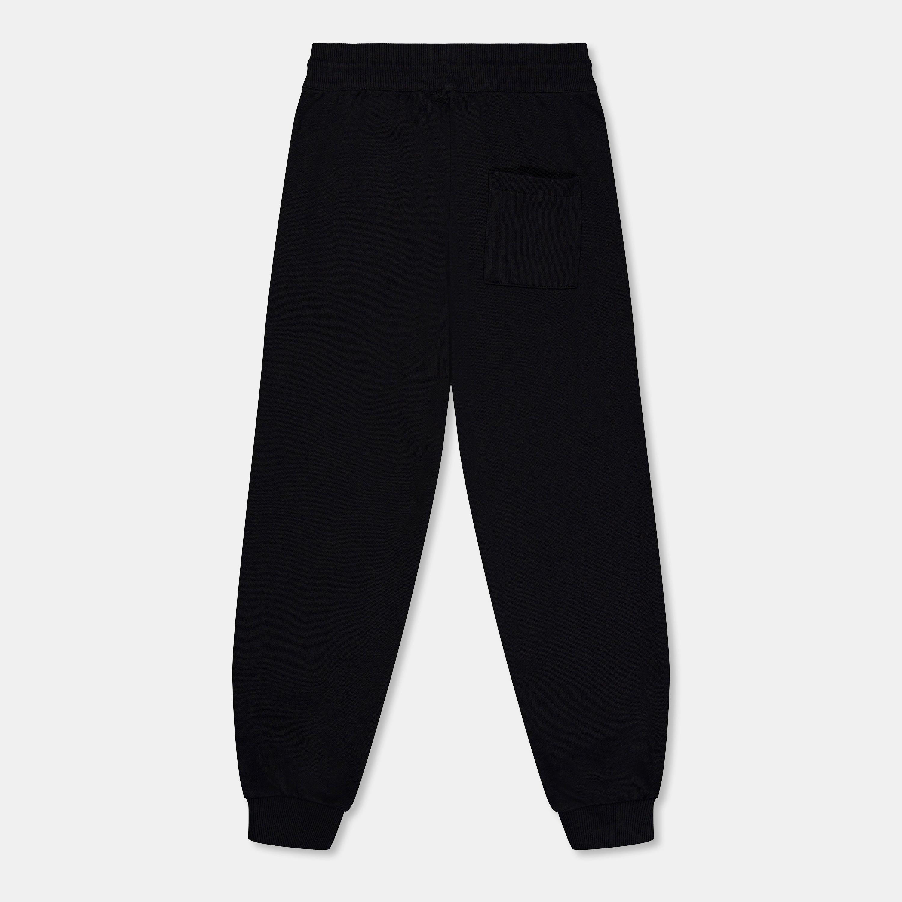 Black 09B - Hugo - Kids' Logo Closed Hem Fleece Joggers - 2