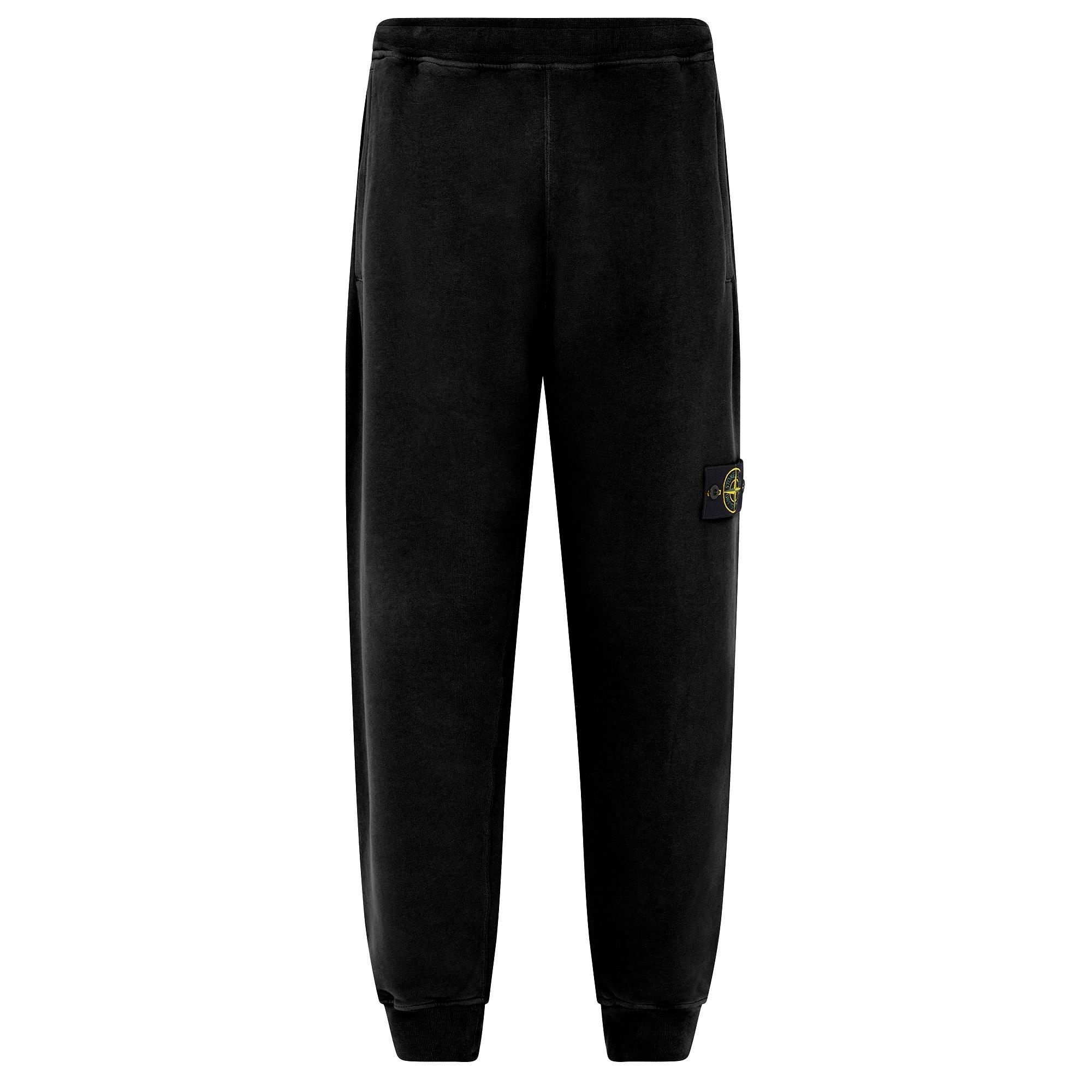 Nero V0029 - Stone Island - Heavyweight Fleece Jogging Bottoms - 4